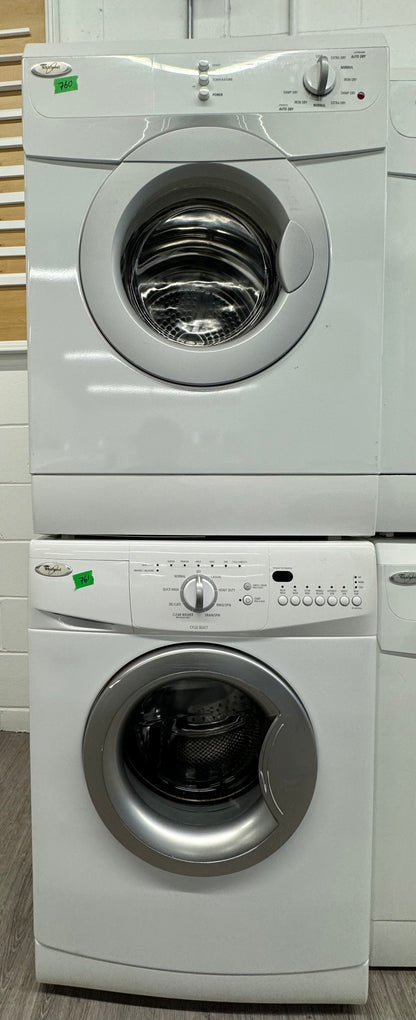 WHIRLPOOL 24” FRONT LOAD WASHER/DRYER SET V10