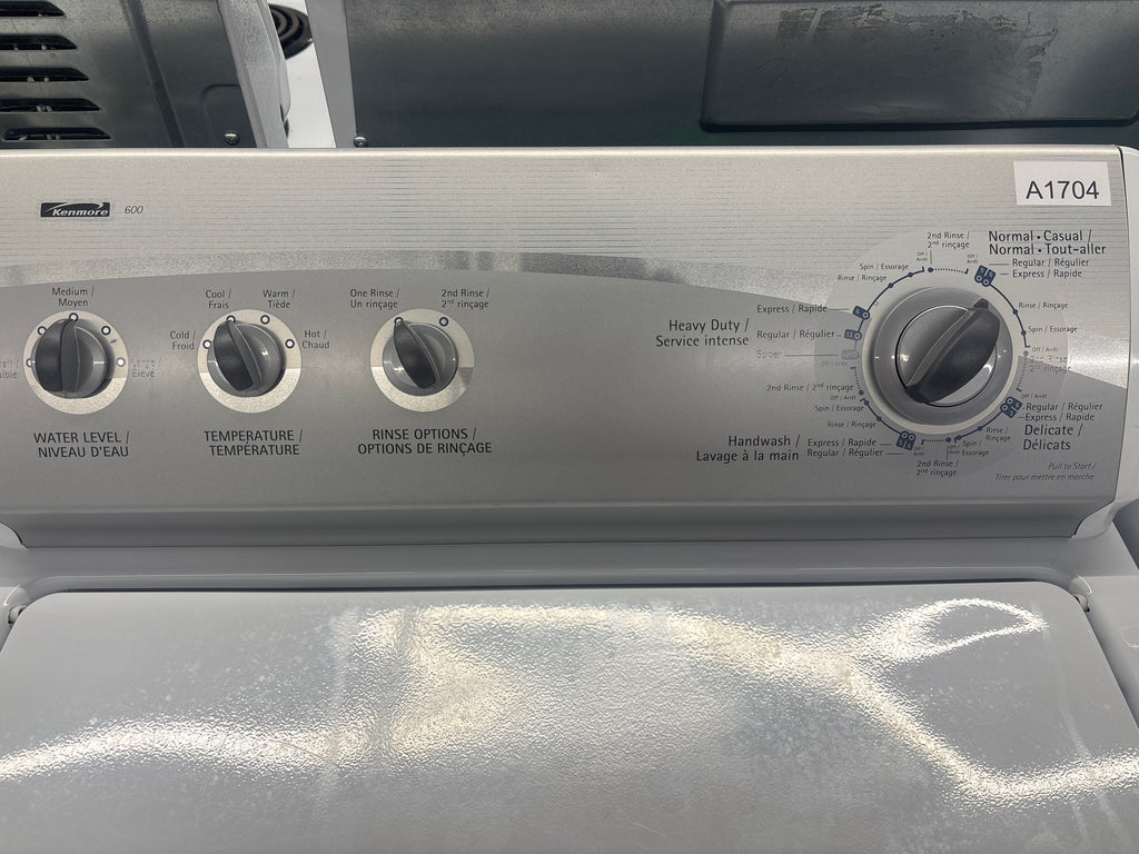 Kenmore 27” Top Load Washer & Front Load Dryer Set (110.29692800 & 110.C68692700)