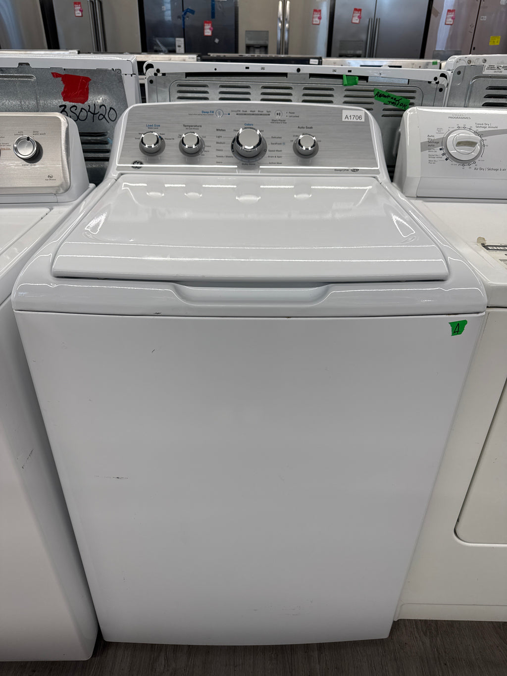 GE 27" Top Load Washer - GTW451BMR0WS