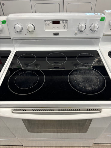 Maytag 30” glass top range - YMER7685BW/0