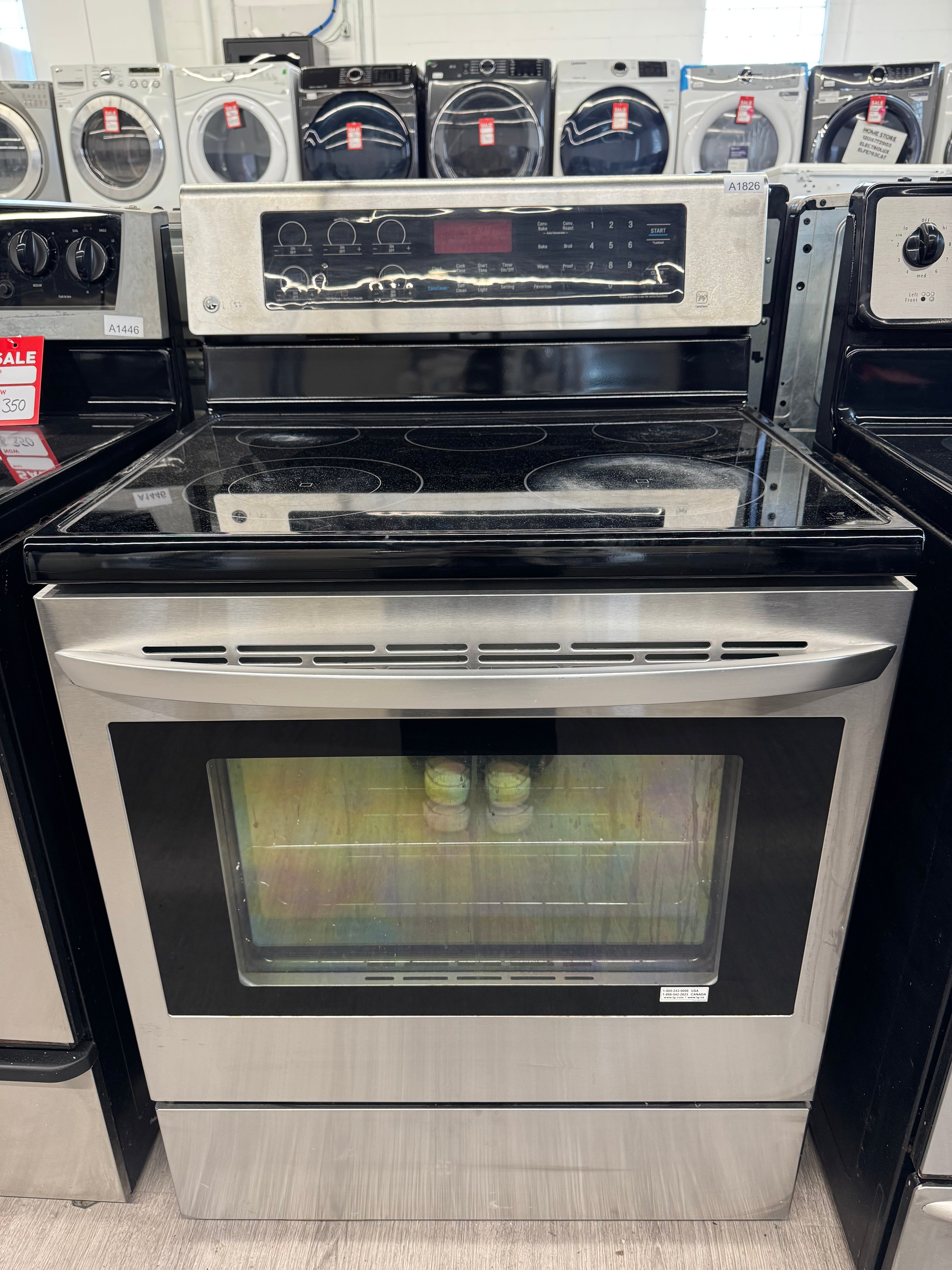 LG 30” Freestanding Glass Top Range - LRE6383ST