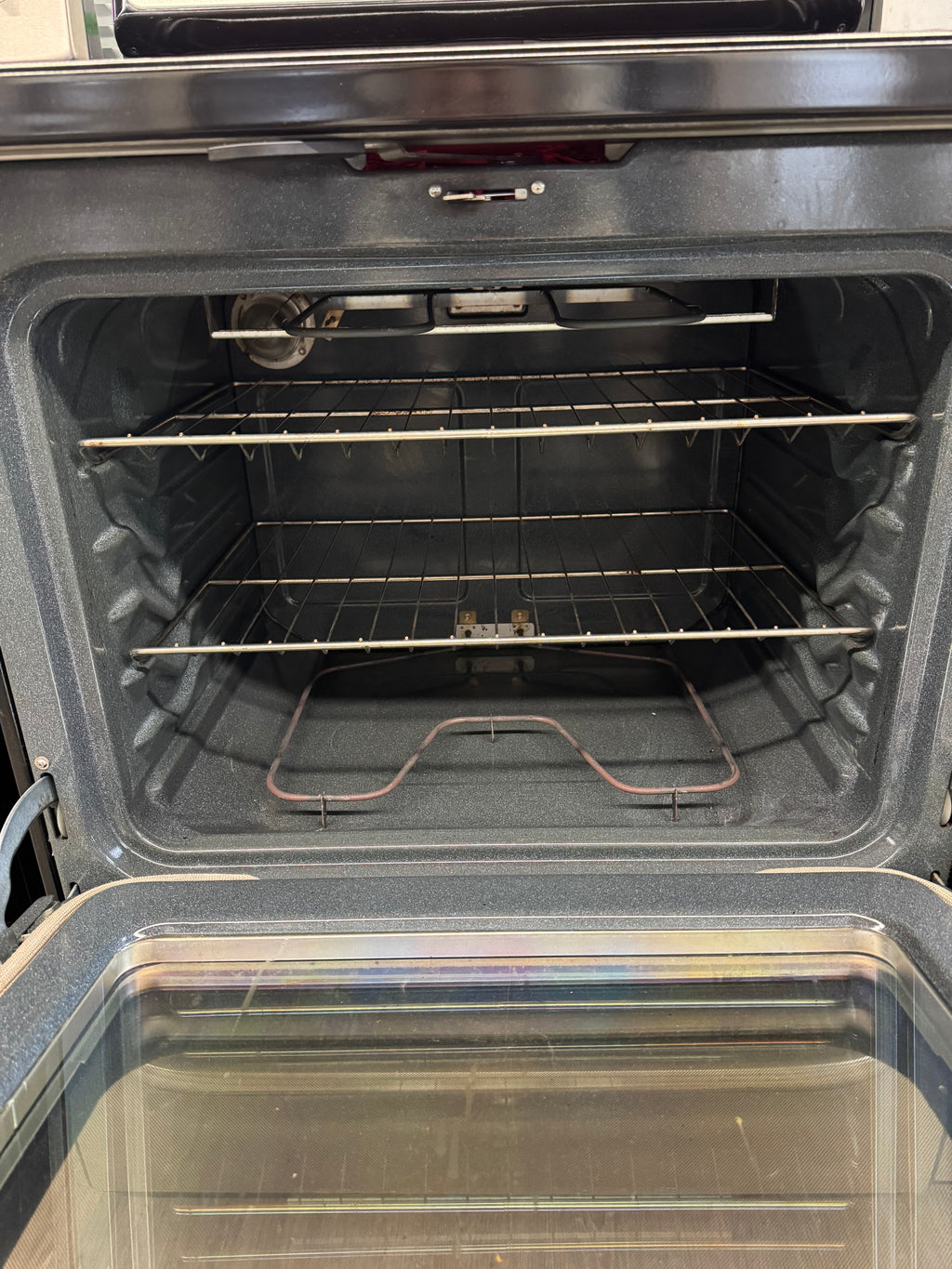 GE 30” Freestanding Glass Top Range - JCBP63SK4SS