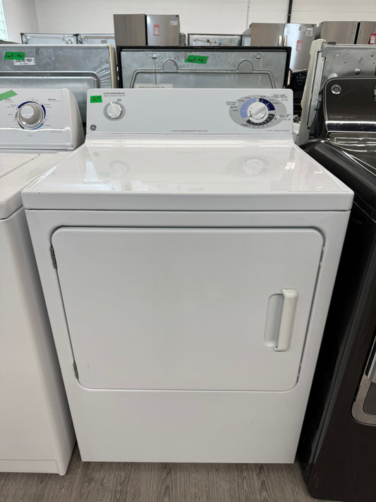 GE 27" Top Load Dryer-PVXR353EB1WW