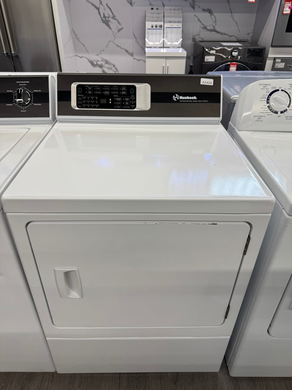 OPEN BOX - Huebsch 27" Commercial Washer & Dryer Set (ZWN63RSN116CW01 & ZDEE9RYS178CW01)