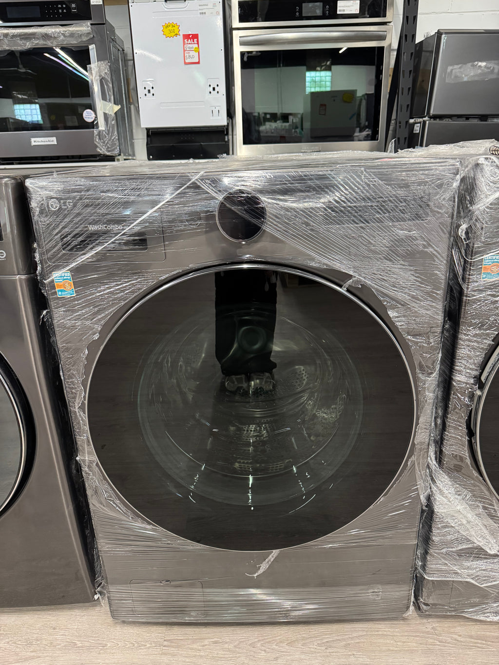 NEW - LG 27” All-in-One Washer Dryer Combo - WM6998HBA (1 YEAR MANUFACTURER WARRANTY)