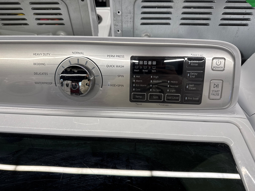 Samsung 27” Top Load Washer & Front Load Dryer (WA45H7000AW/A2 & DV45H7000EW/AC)