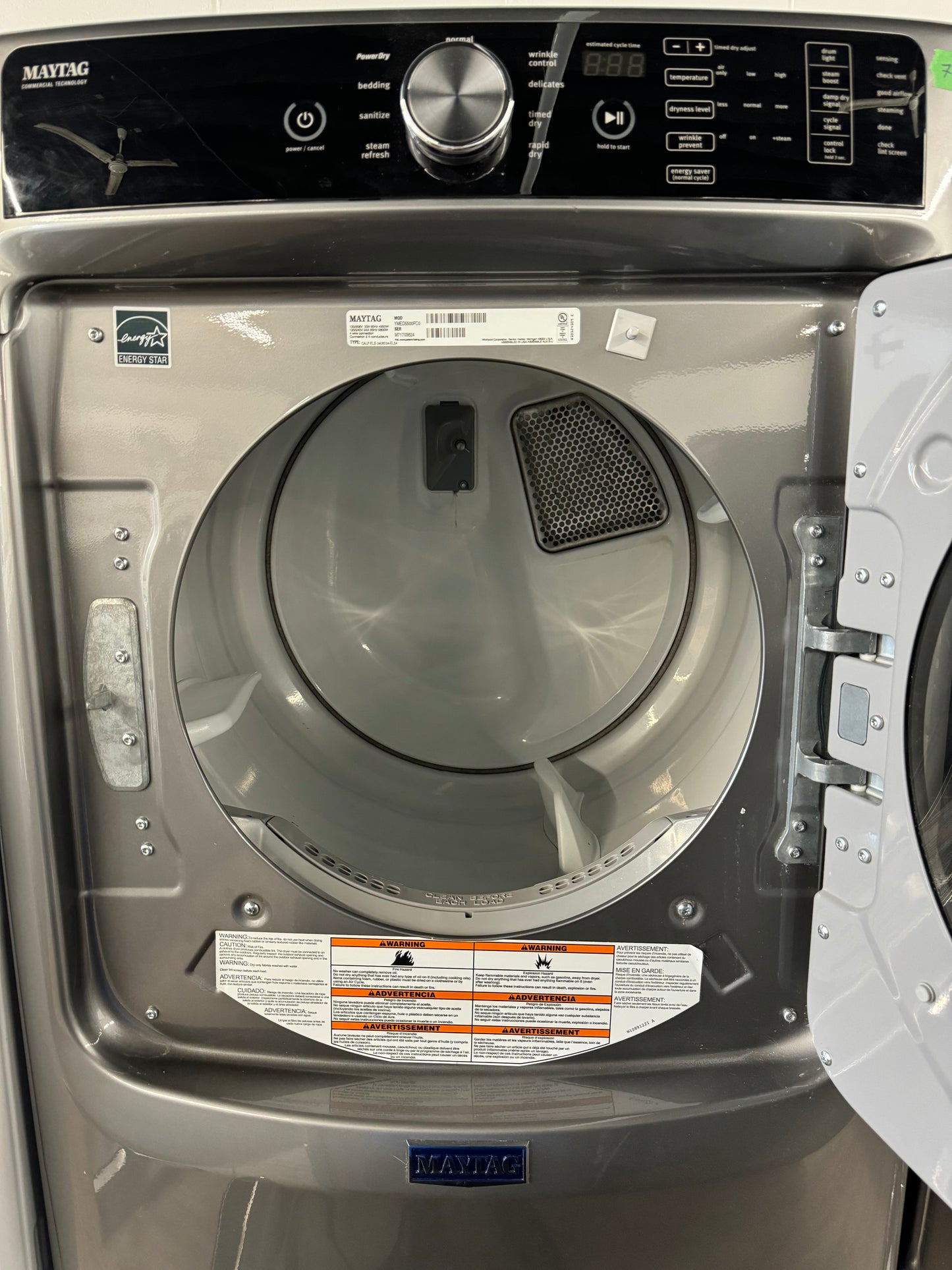 MAYTAG 27” FRONT LOAD WASHER/DRYER SET M2 - YMED5500FC0