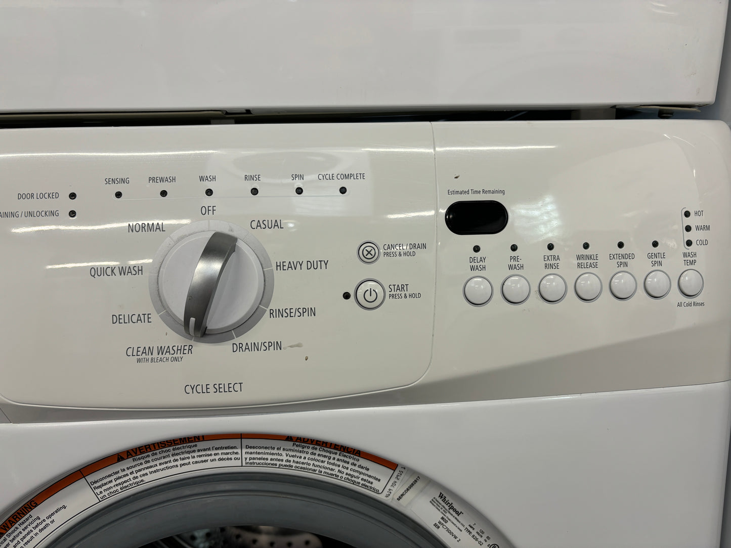 Whirlpool 24" Front Load Washer/Dryer Set