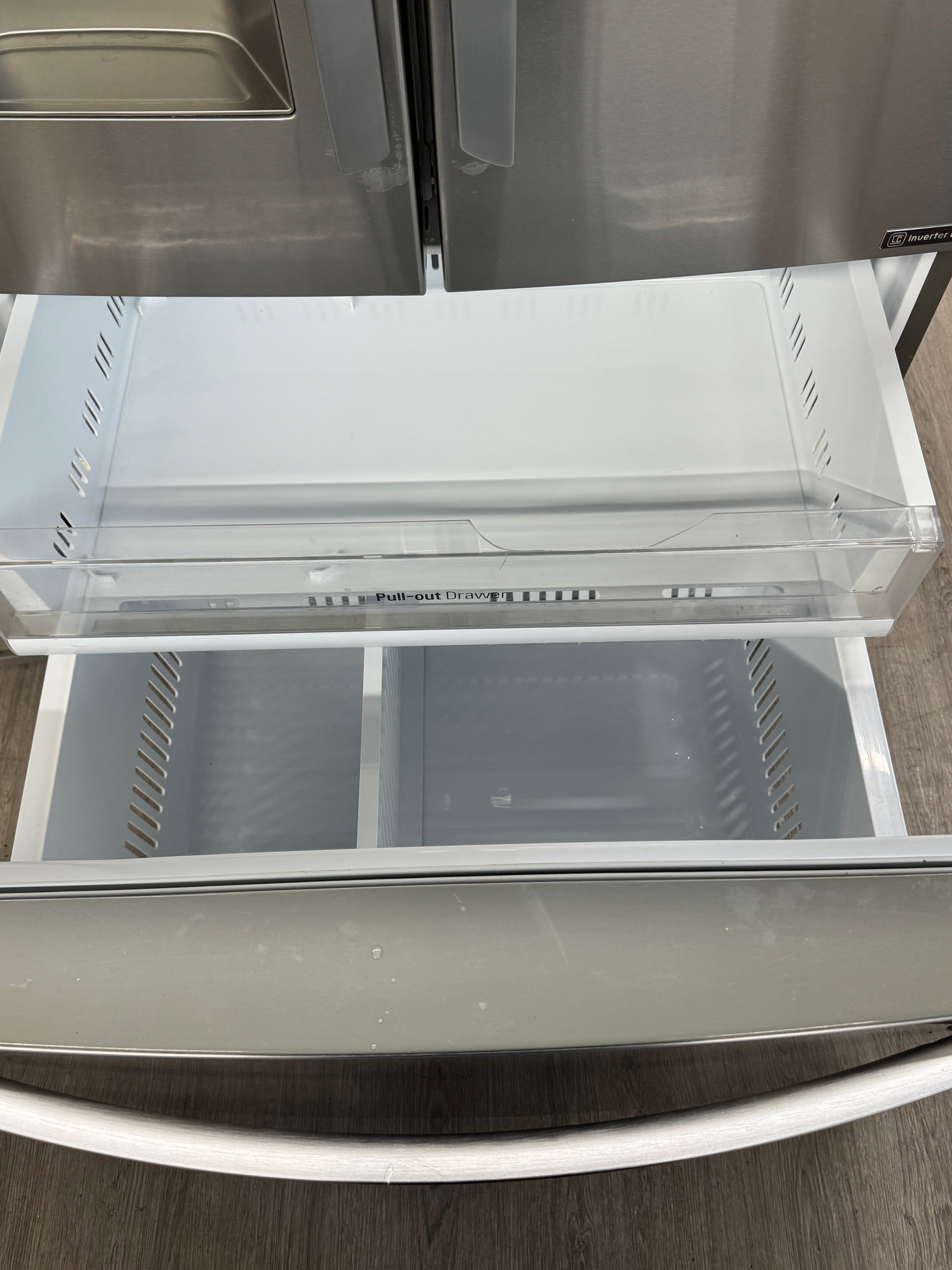 LG 36” French Door Refrigerator with Water & Ice Dispenser