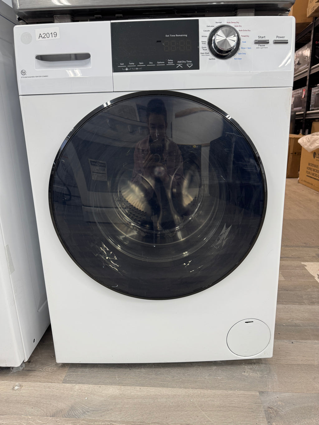 OPEN-BOX - GE 24” All-in-One Washer Dryer Combo - GFQ14ESSN0WW