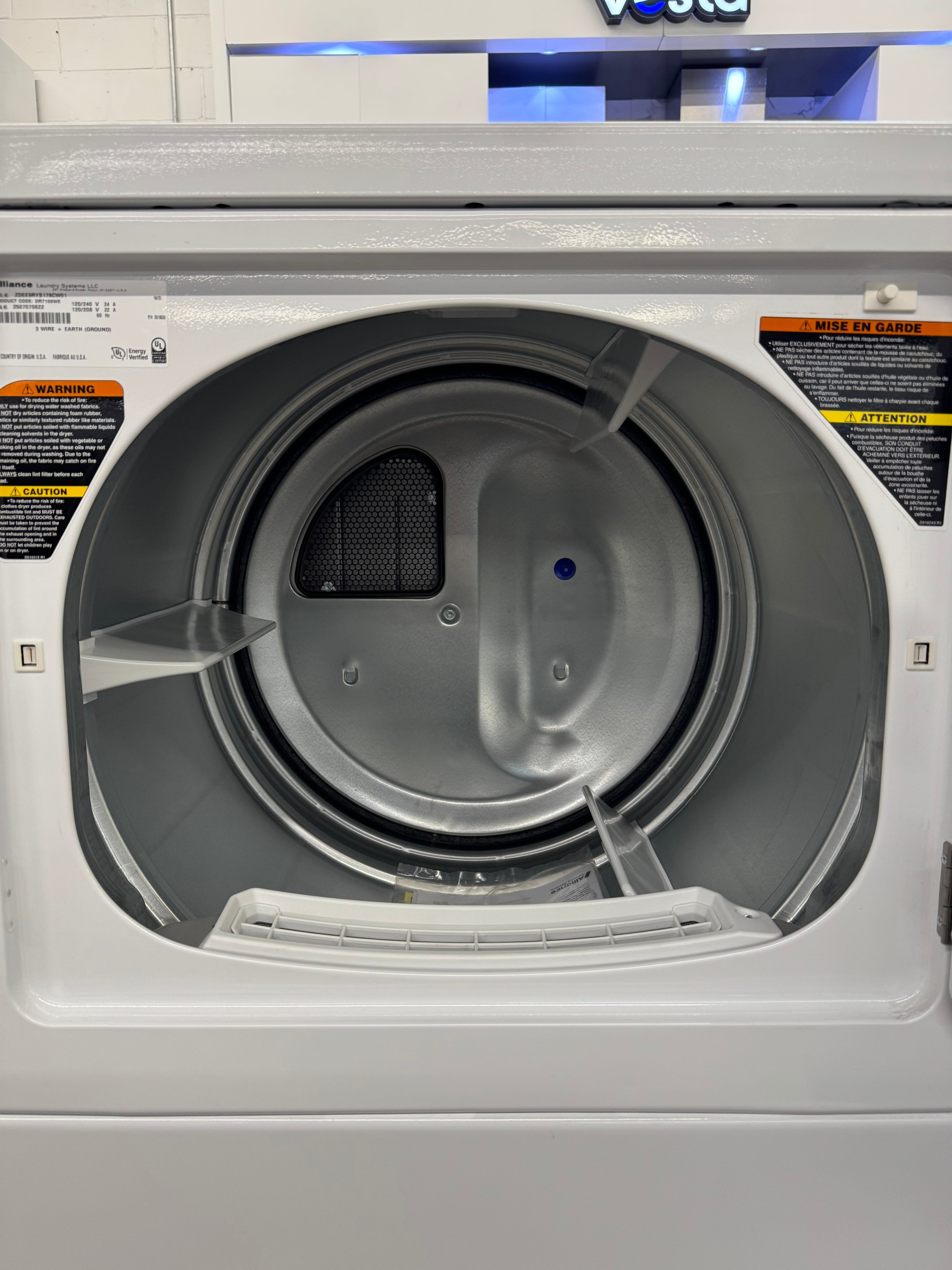 OPEN BOX - Huebsch 27" Commercial Washer & Dryer Set (ZWN63RSN116CW01 & ZDEE9RYS178CW01)