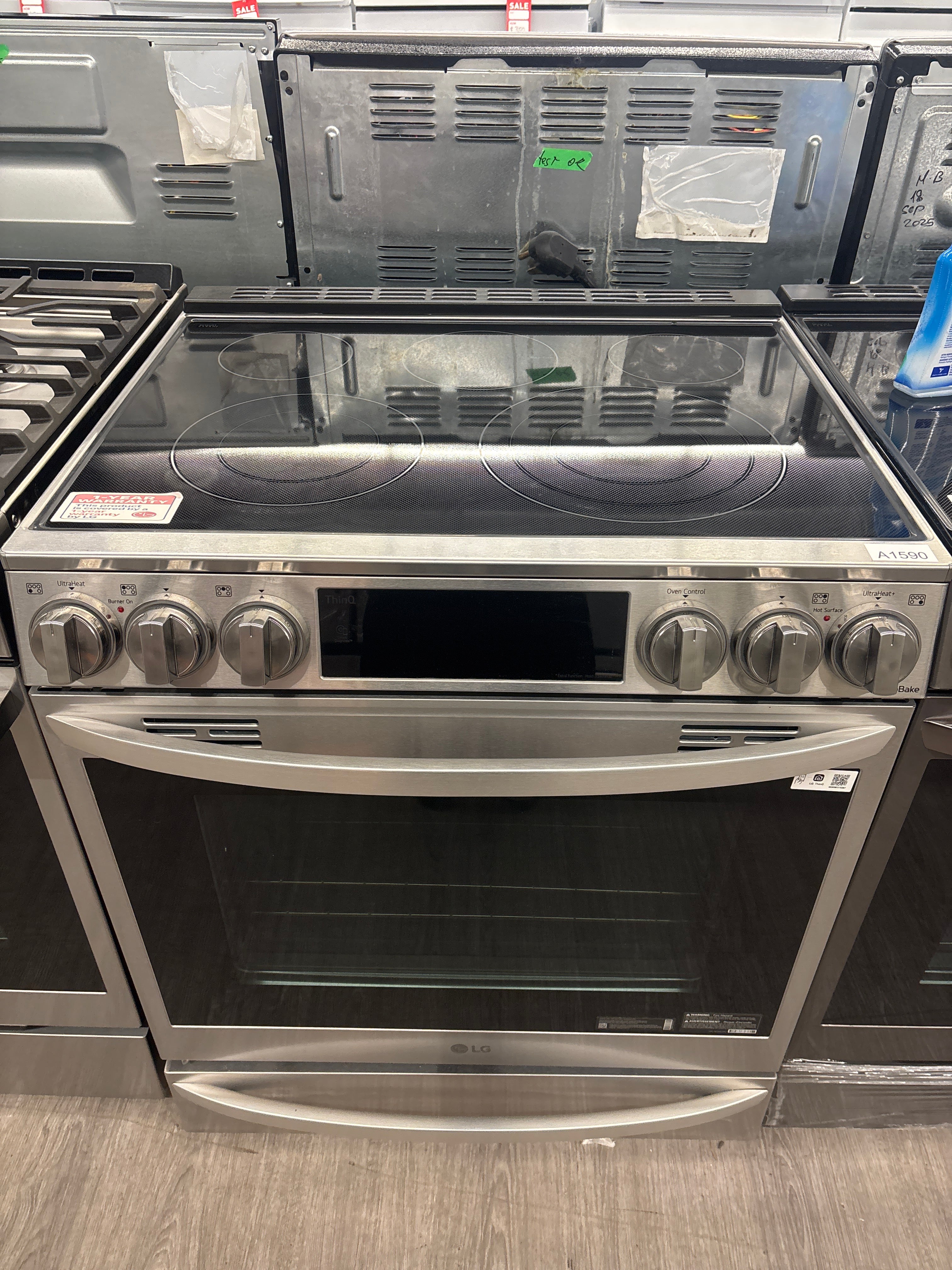 LG 30” Slide-In Glass Top Range - LSEL6335D (1 YEAR MANUFACTURER WARRANTY)