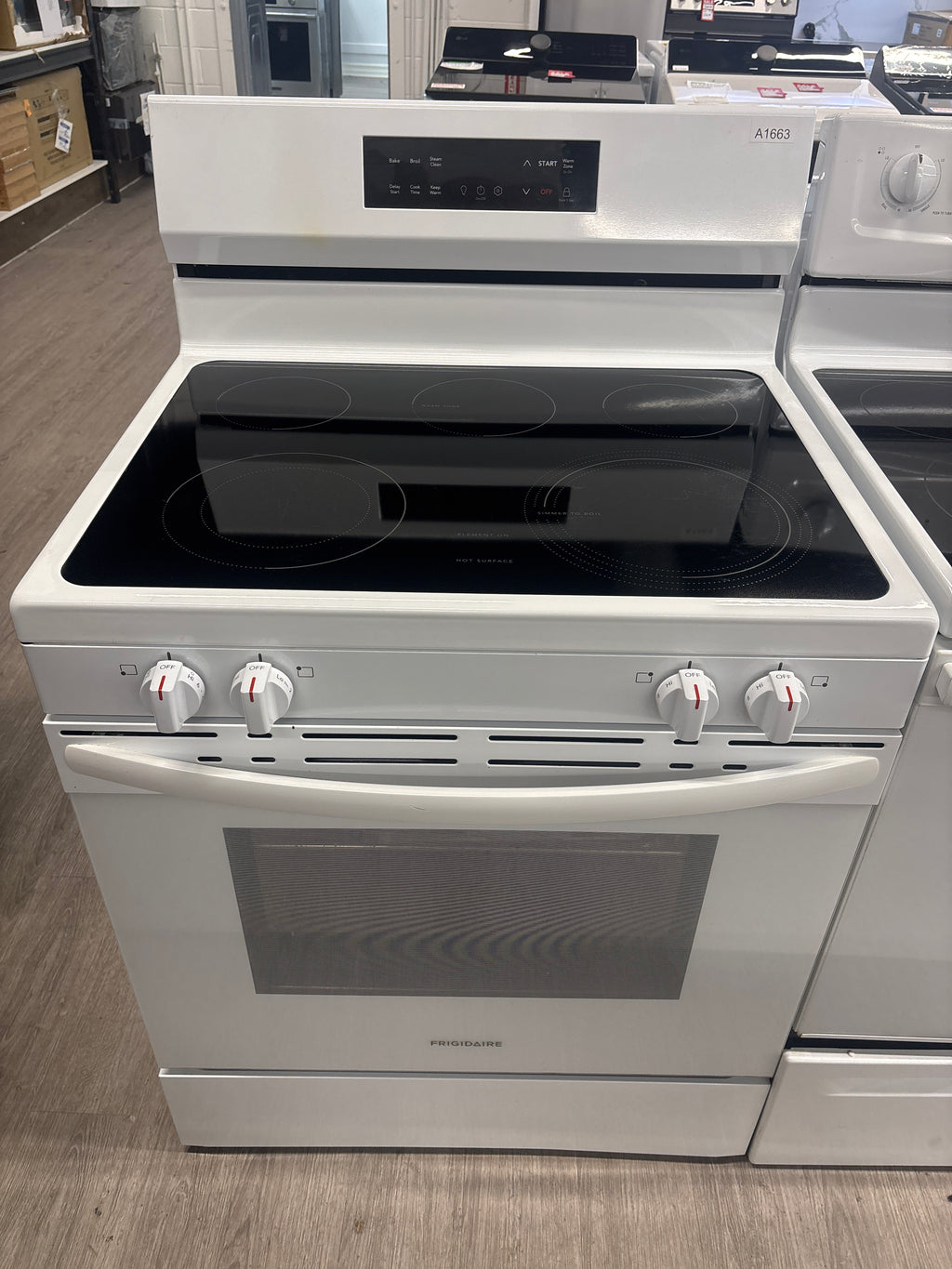 OPEN BOX - Frigidaire 30” Freestanding Glass Top Range - FCRE306CAWA