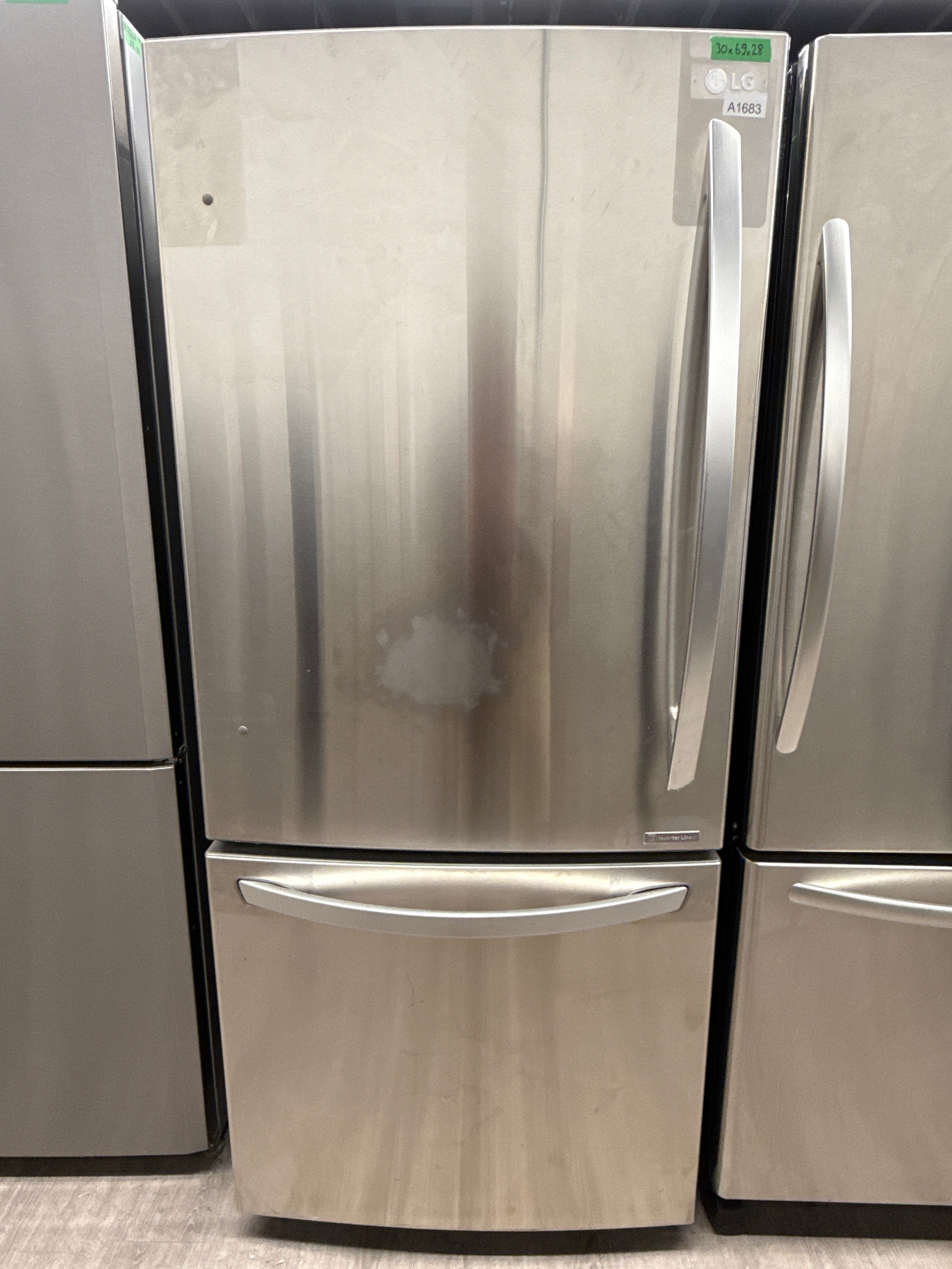 LG 30” Bottom Freezer Refrigerator - LDC22370ST/02