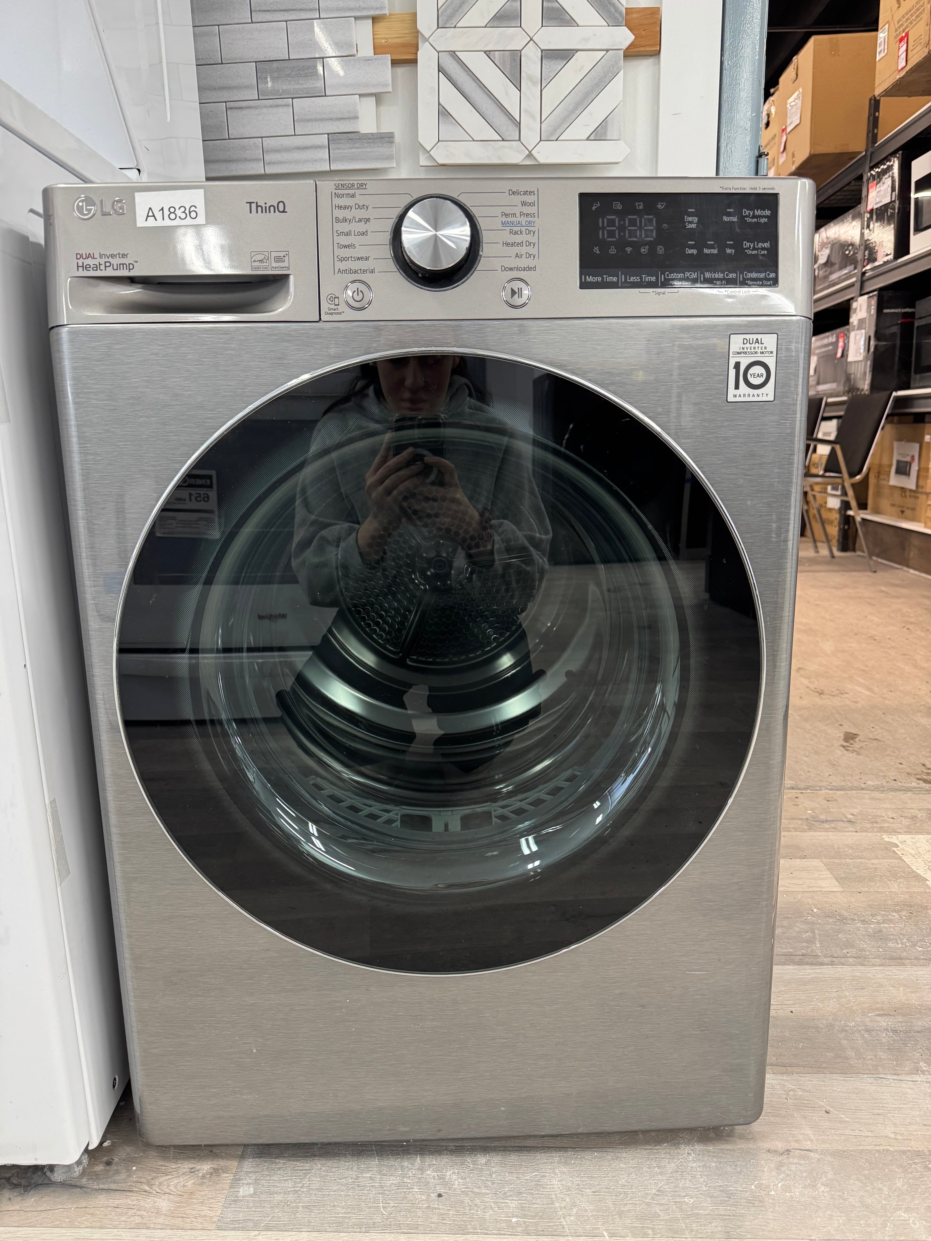 OPEN BOX - LG 24” Front Load Dryer - DLHC1455P