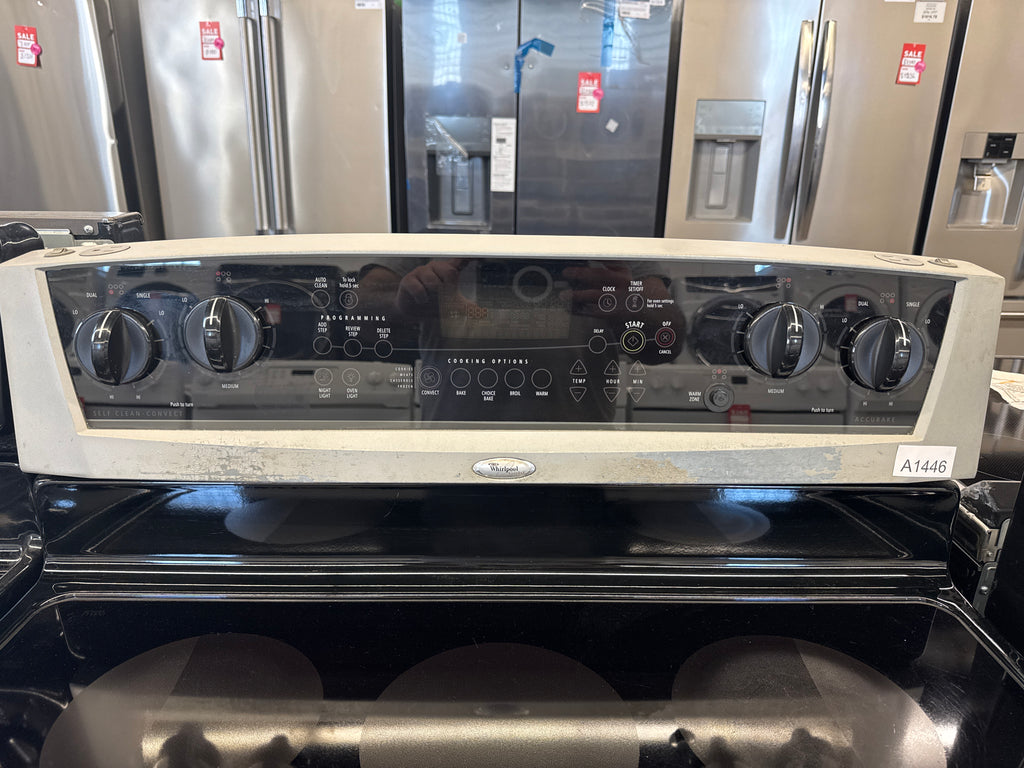 Whirlpool 30” Freestanding Glass Top Range - GERC4110PS0
