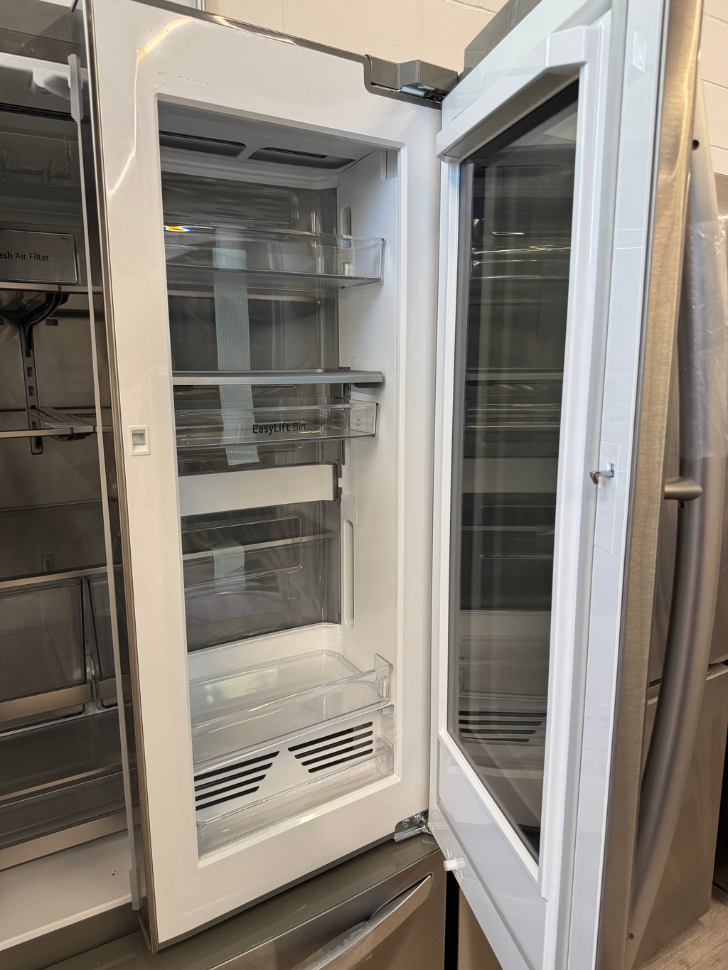 NEW - LG 36” French Door-in-Door InstaView with Craft Ice Maker Fridge - LRFVS3006S (1 YEAR MANUFACTURER WARRANTY)