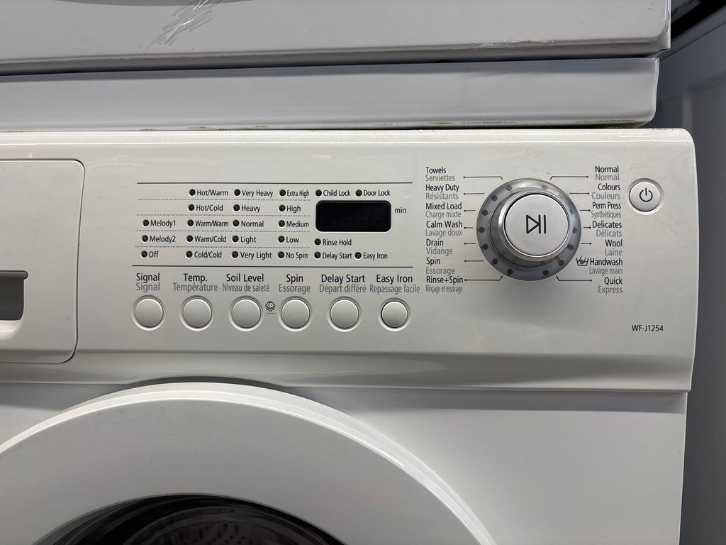 SAMSUNG 24” Front Load Washer- WF-J1254/XAC