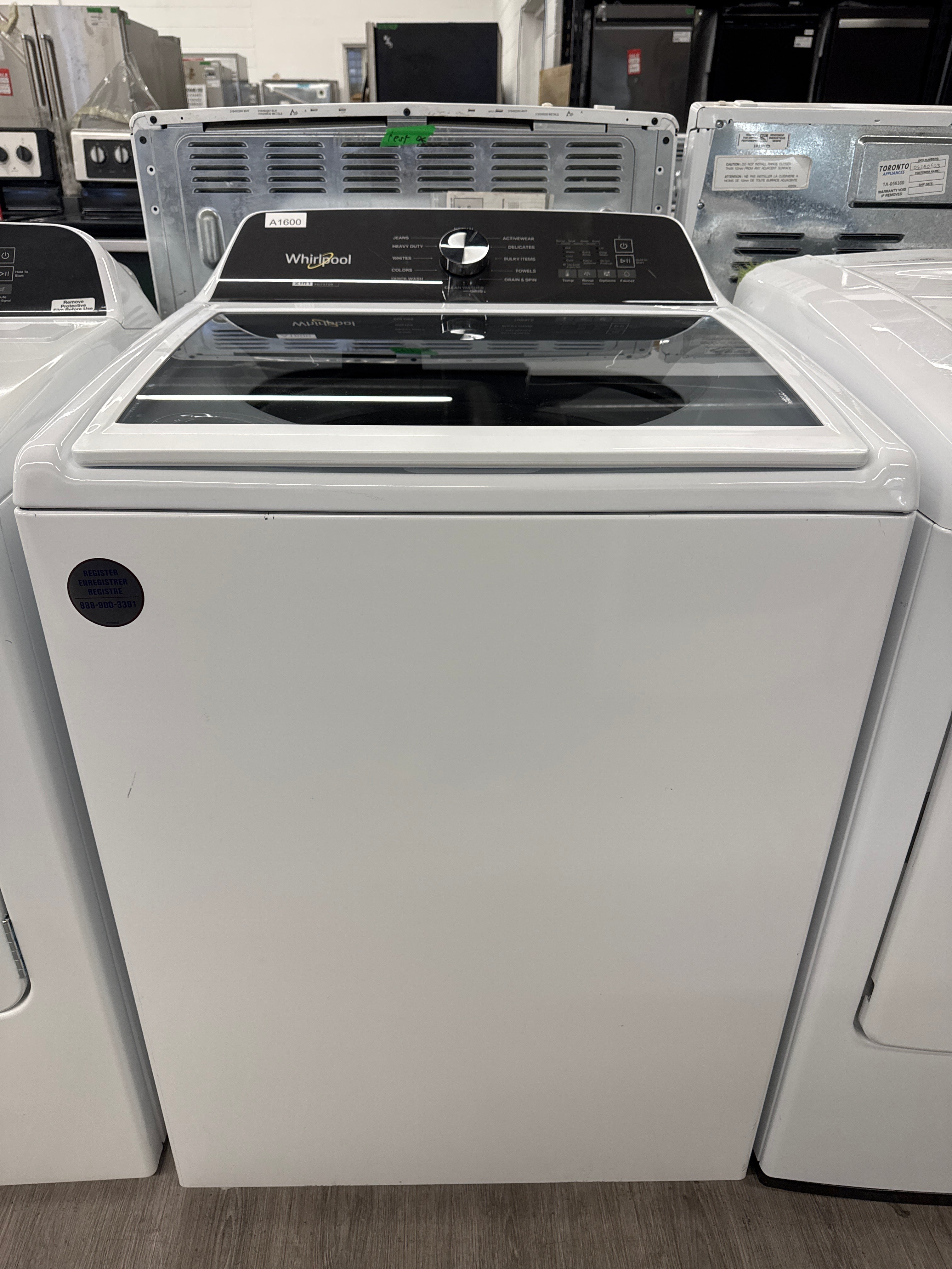 OPEN BOX - Whirlpool 27” Top Load Washer- WTW5057LW0