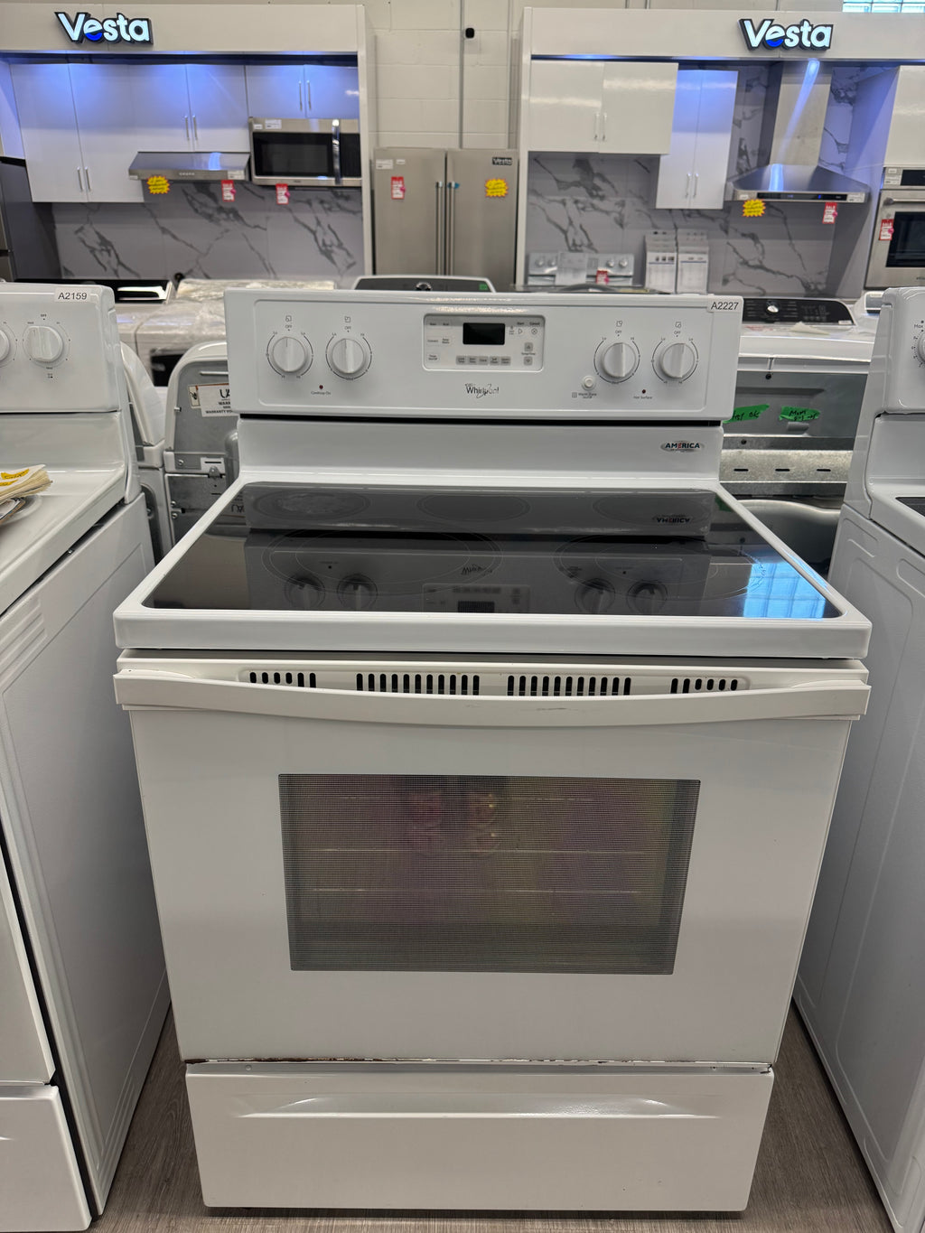 Whirlpool 30” Freestanding Glass Top Range - YWFE530C0EW0