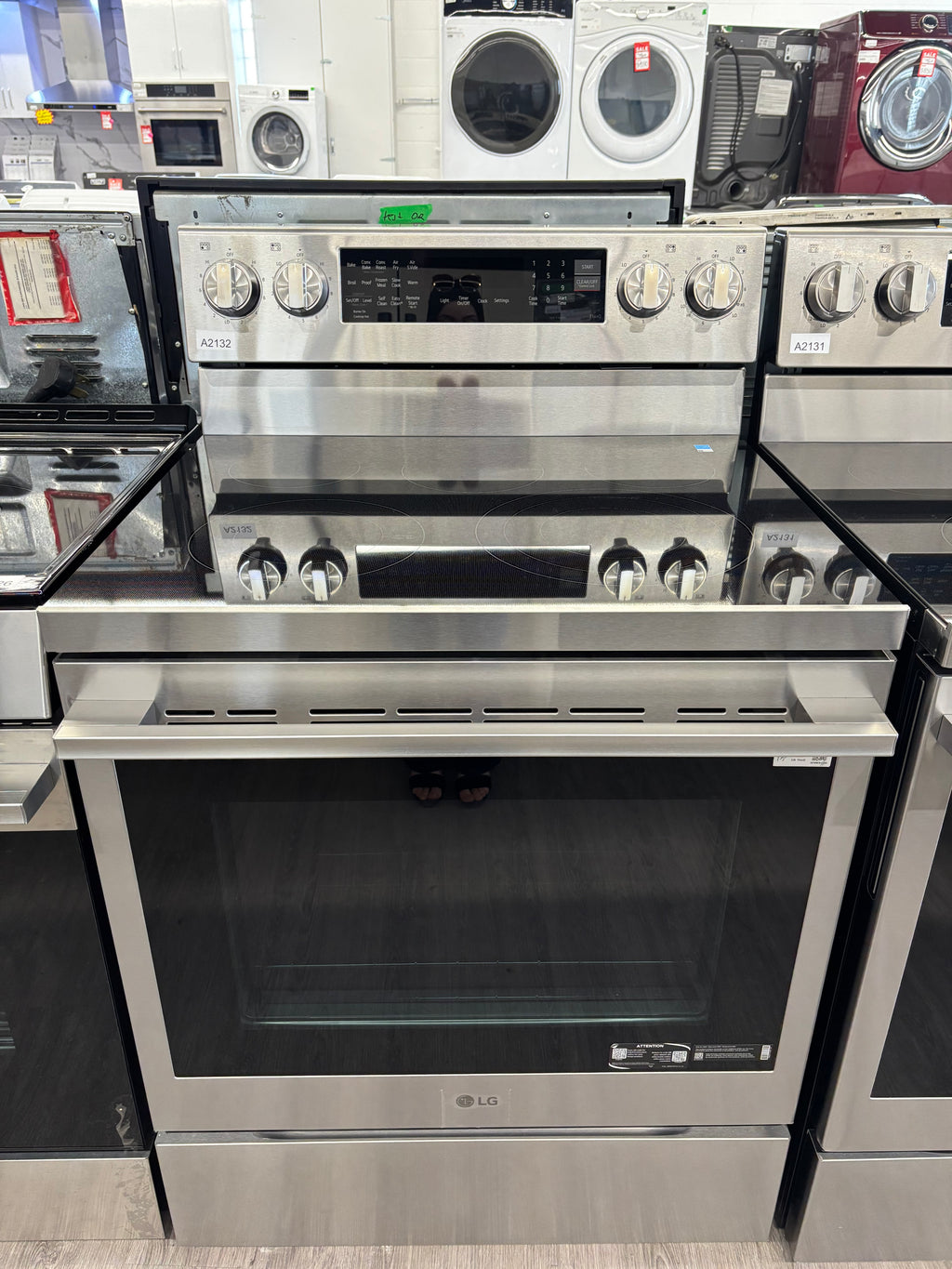 NEW - LG 30” Freestanding Glass Top Range - LREN6325XE (1 YEAR MANUFACTURER WARRANTY)