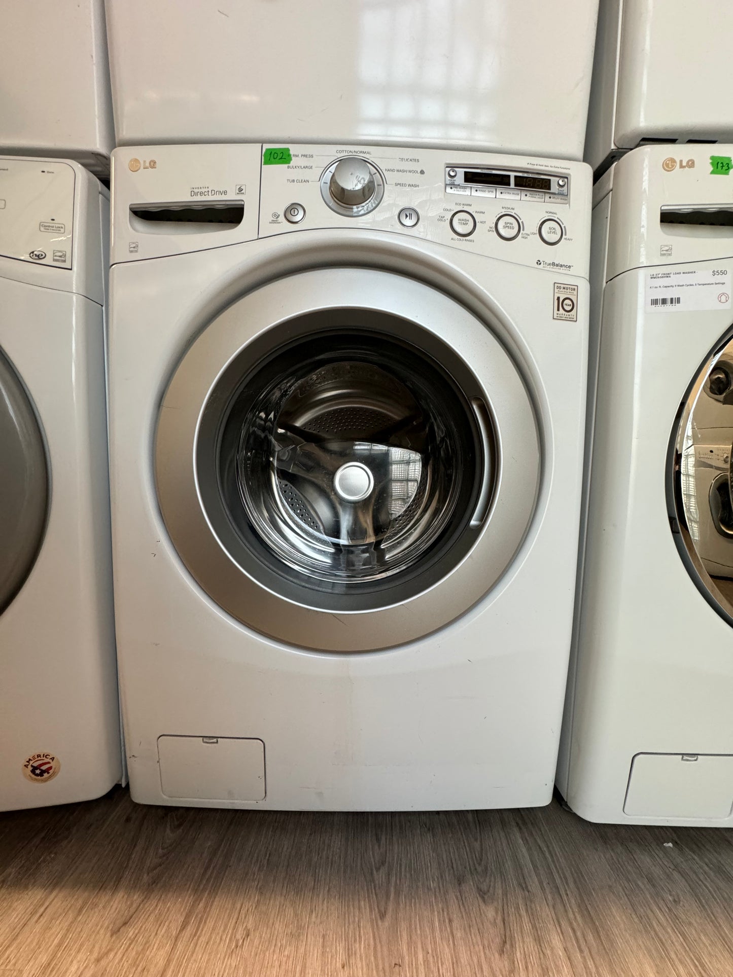 LG 27” FRONT LOAD WASHER/DRYER SET L3 - DLE5955W