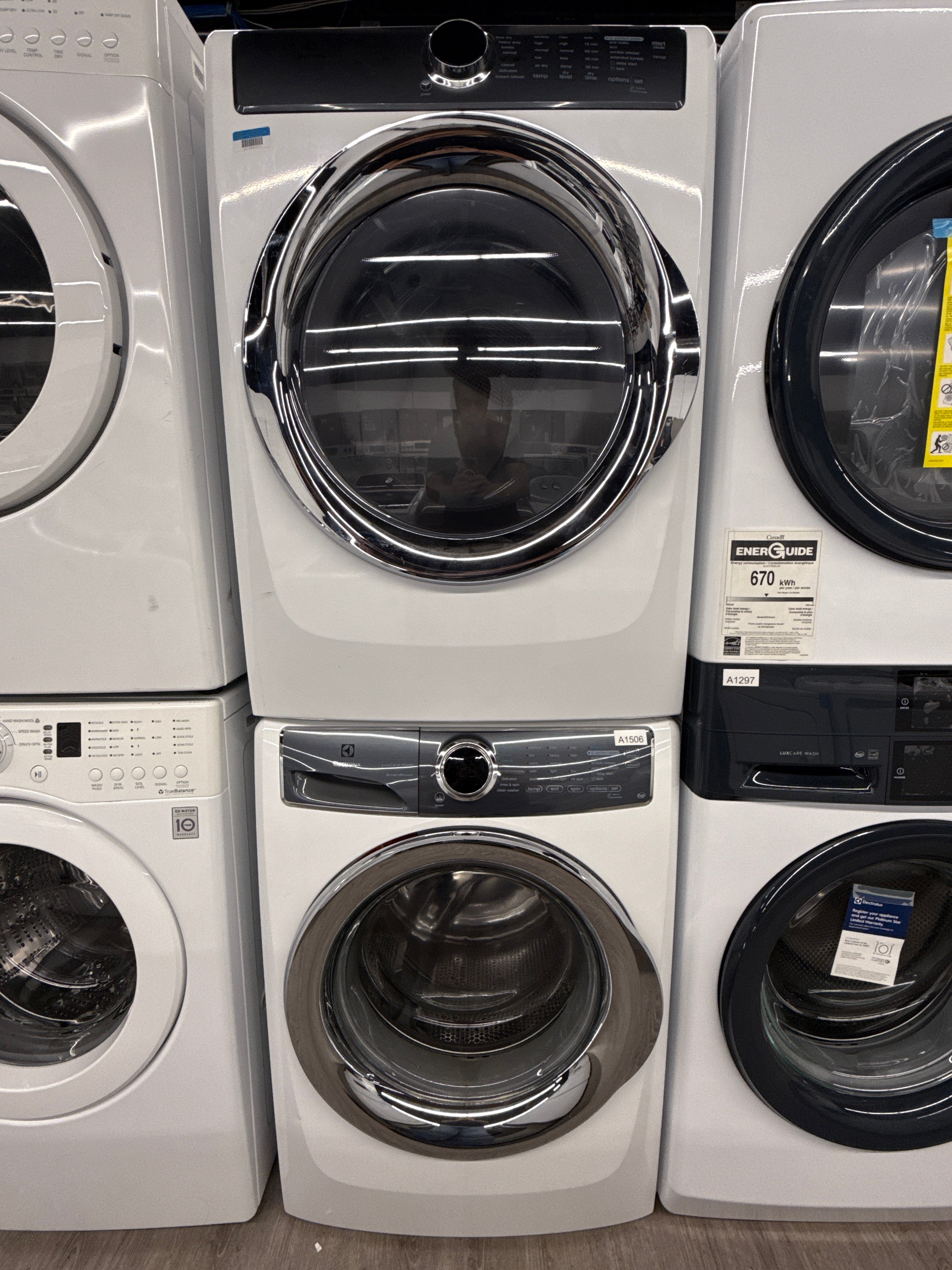 Electrolux 27" Front Load Washer & Dryer Set (EFLS617SIW0 & EFMC517SIW0)