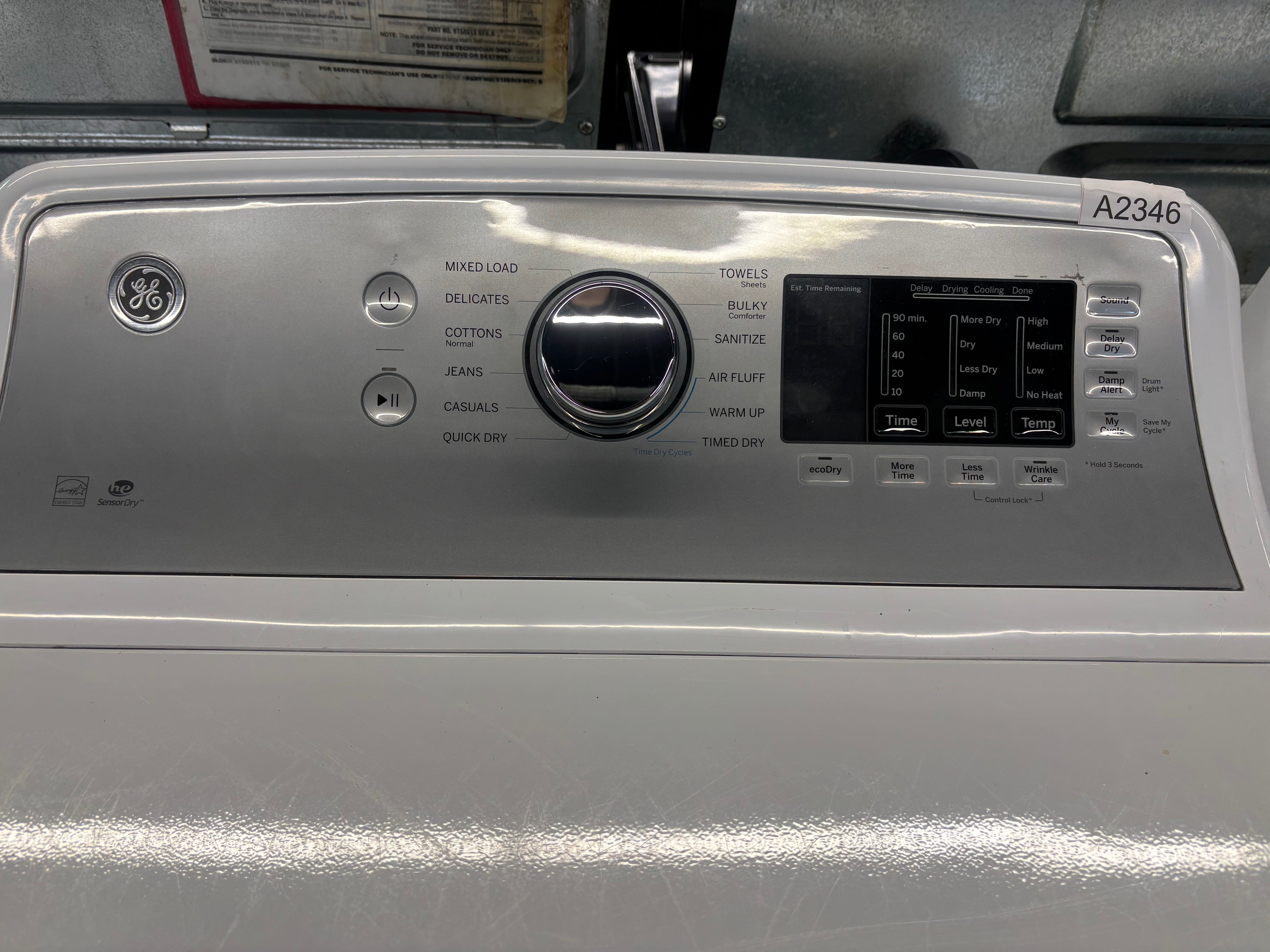 GE 27”  Front Load Dryer - GTD72EBMN0WS