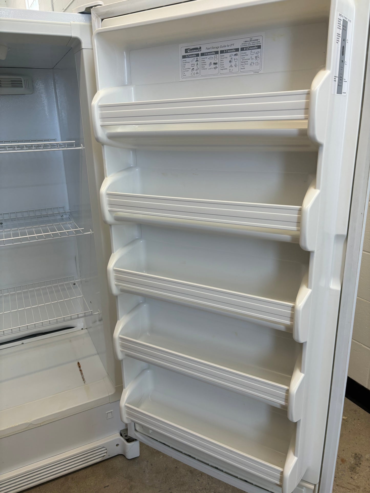 Kenmore 28” Upright Freezer - 970-254324