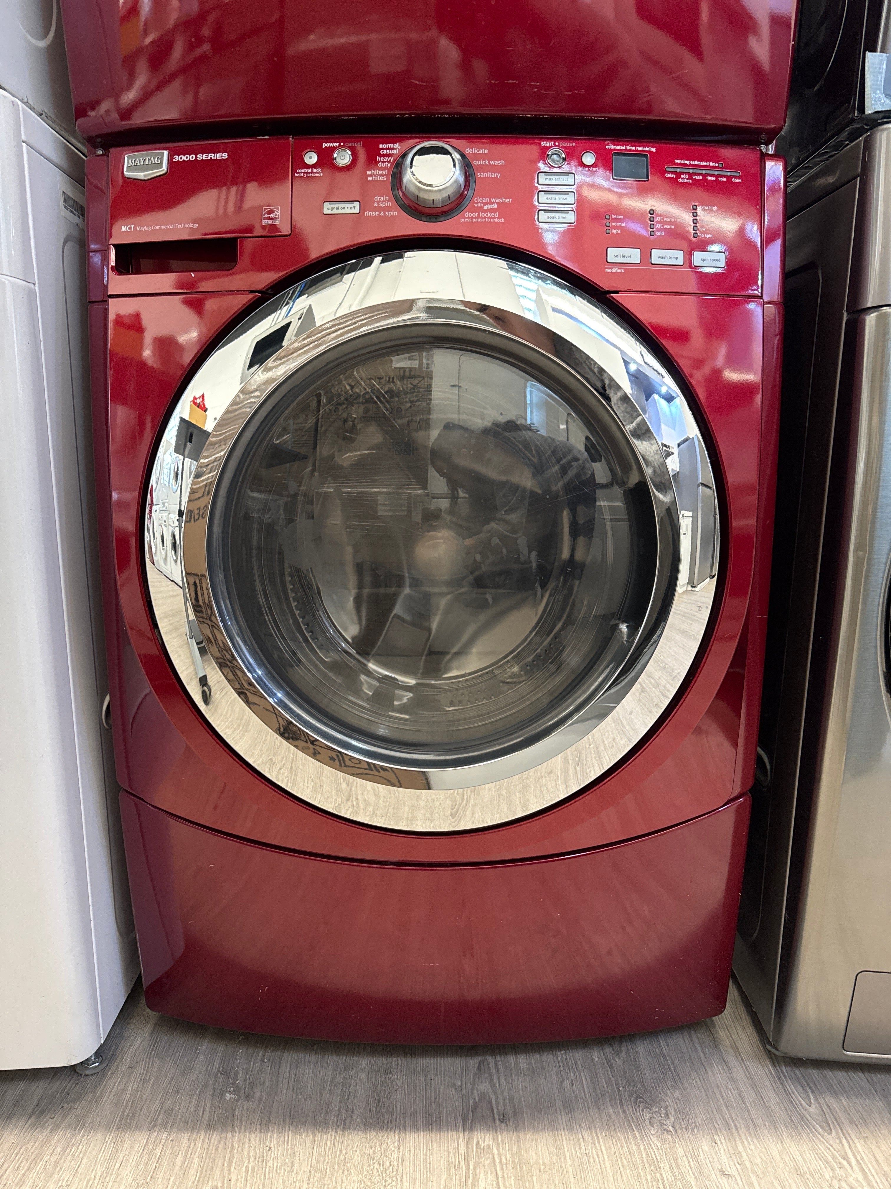 MAYTAG 27” Front Load Washer- MHWE300VF00 and Dryer YMEDE300VF0