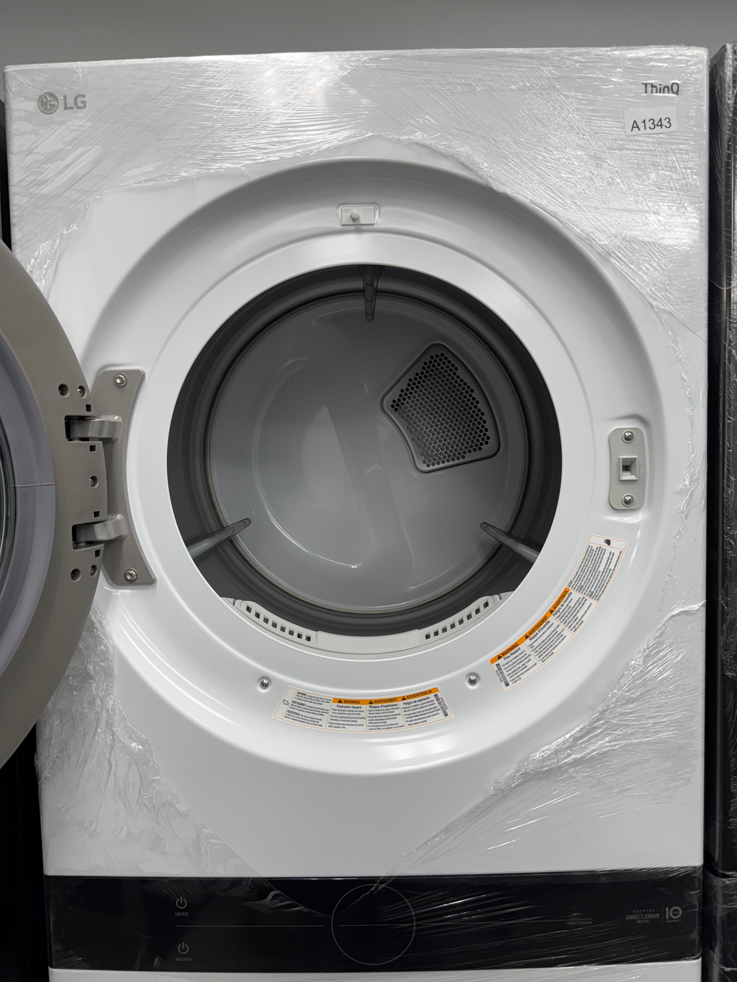 OPEN BOX - LG 27” Laundry Center - WKE100HWA - 1 YEAR LG WARRANTY