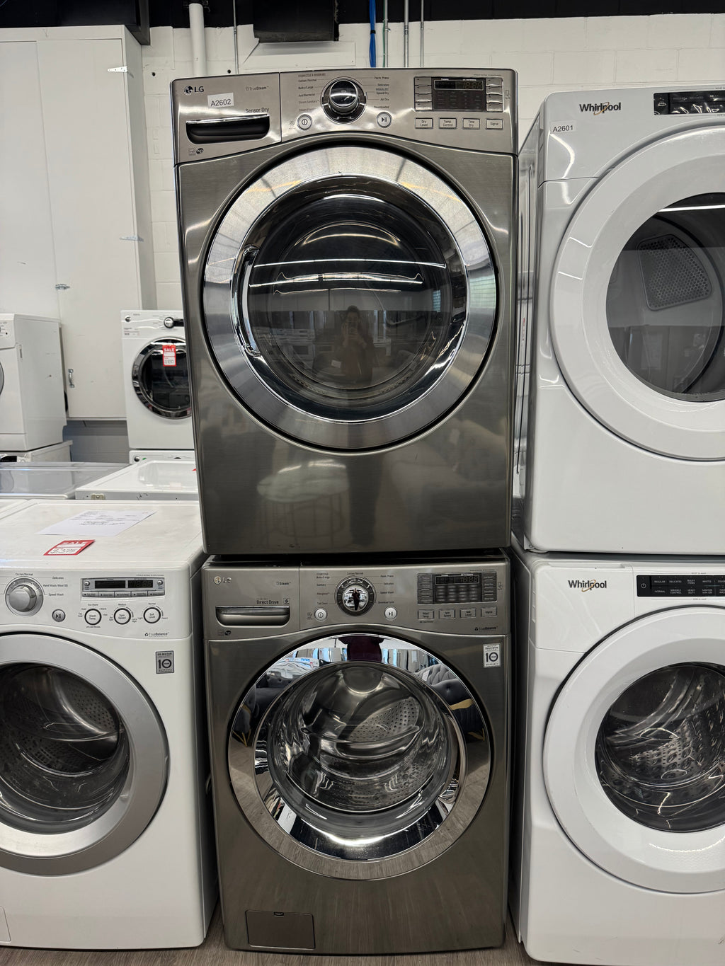 LG 27” Front Load Steam Washer & Dryer Set – WM3370HVA & DLEX3370V