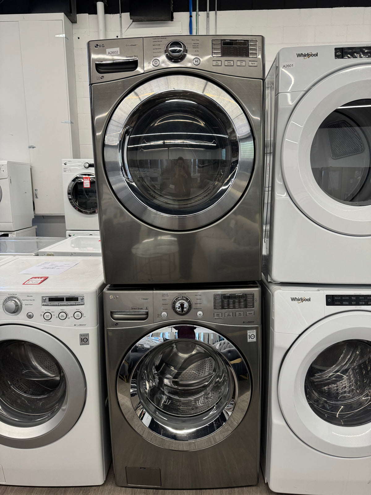 LG 27” Front Load Steam Washer & Dryer Set – WM3370HVA & DLEX3370V