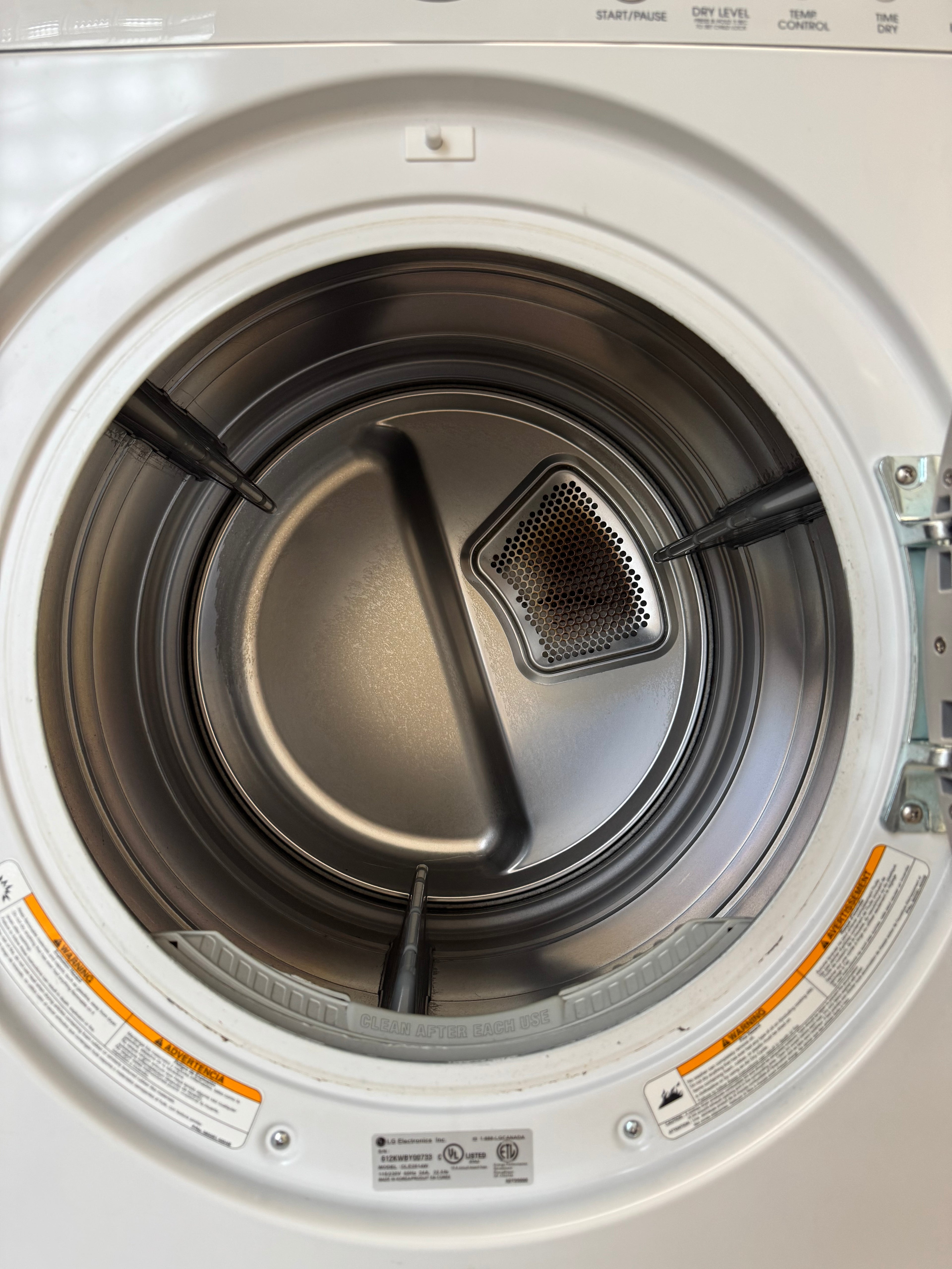 LG 27” Front Load Dryer - DLE2514W