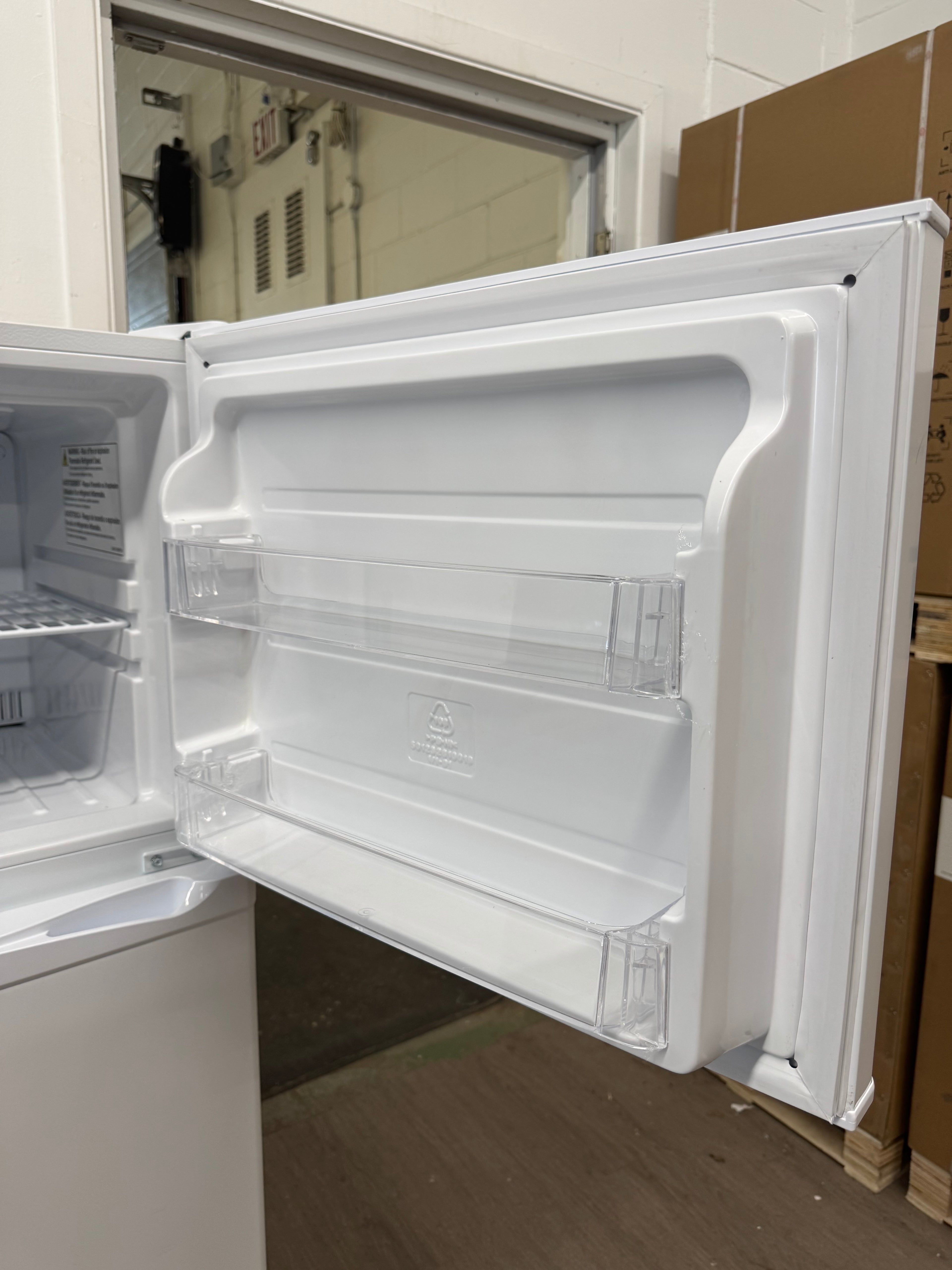 OPEN BOX - GE 24” Top Freezer Refrigerator - GPE12FGWW