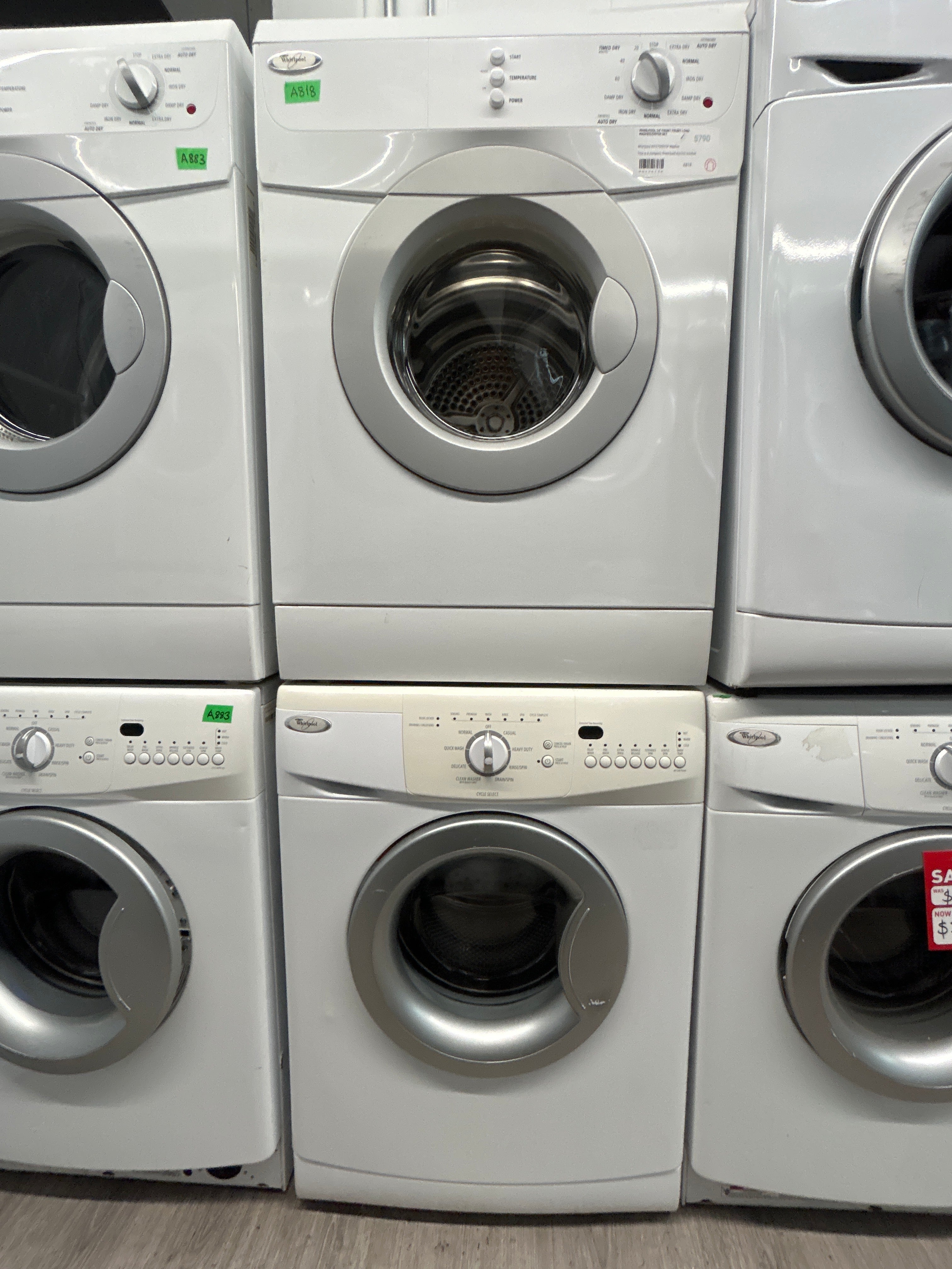 Whirlpool 24" Front Front Load Washer/Dryer Set