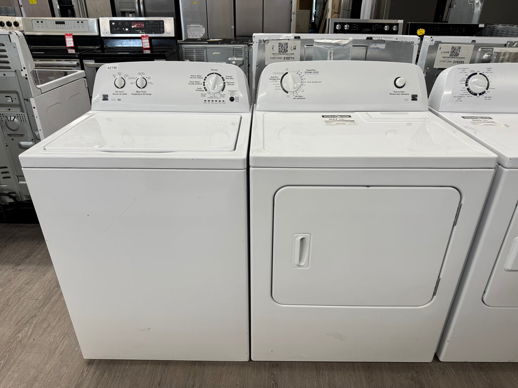 Kenmore 27” Top Load Washer & Dryer Set (110.20242510 & 110.C60242510)