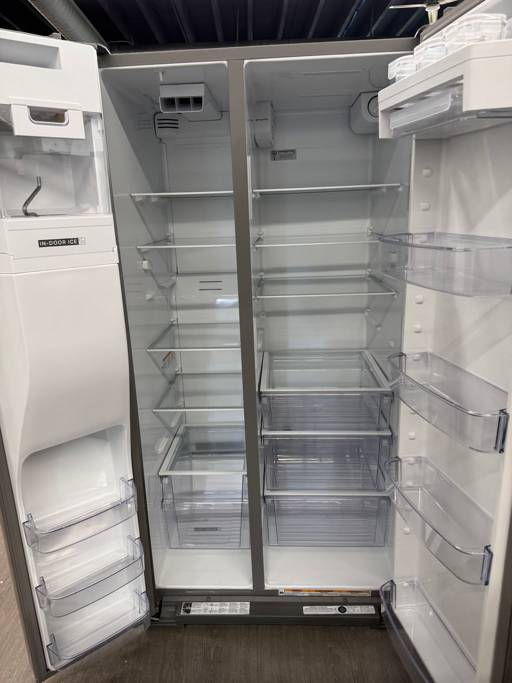 OPEN BOX - Whirlpool 36” Side by Side Fridge with Water& Ice Dispenser - WRSF5736RZ/00