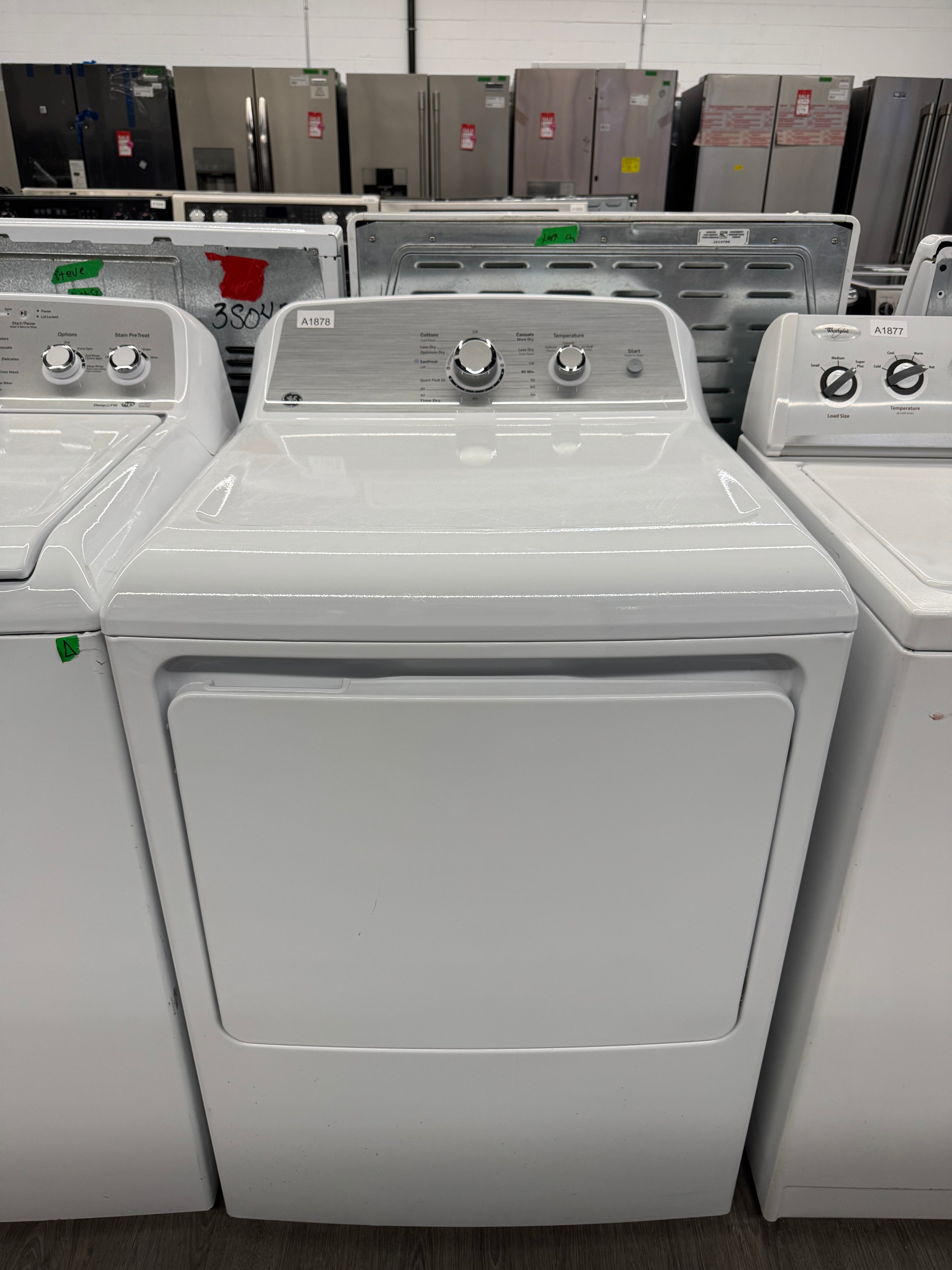GE 27” Top Load Washer & Dryer Set ( GTW485BMM0WS & GTX33EBMR0WS)