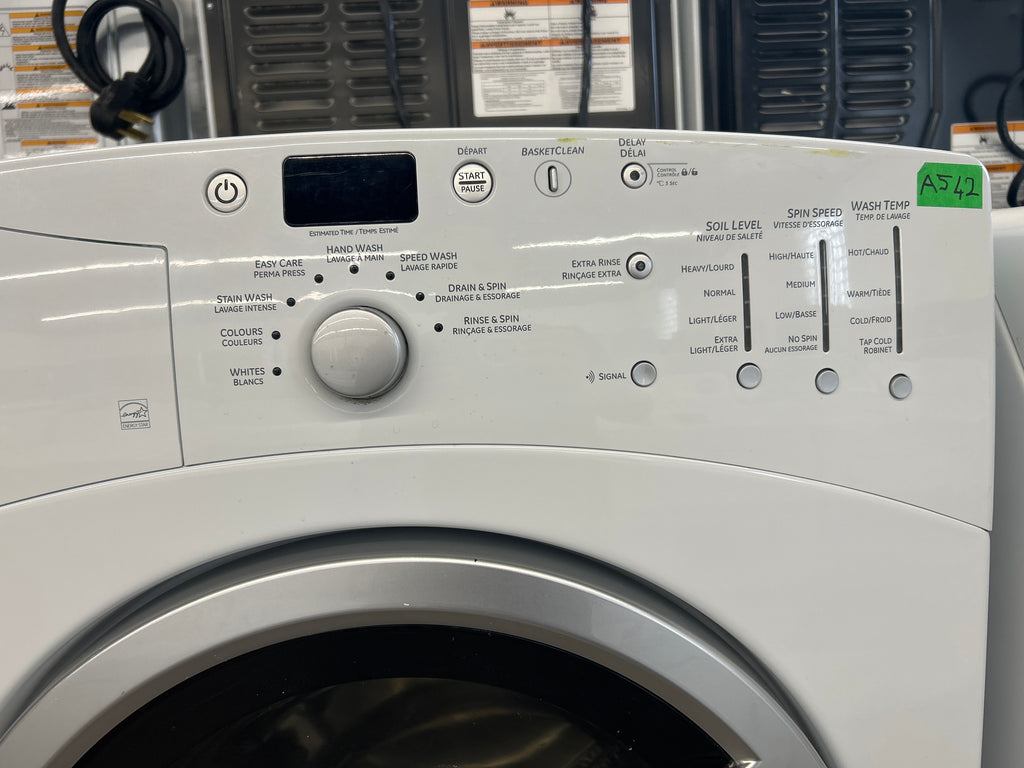 GE 27” Front Load Washer with Pedestal - GBVH5300K2WW