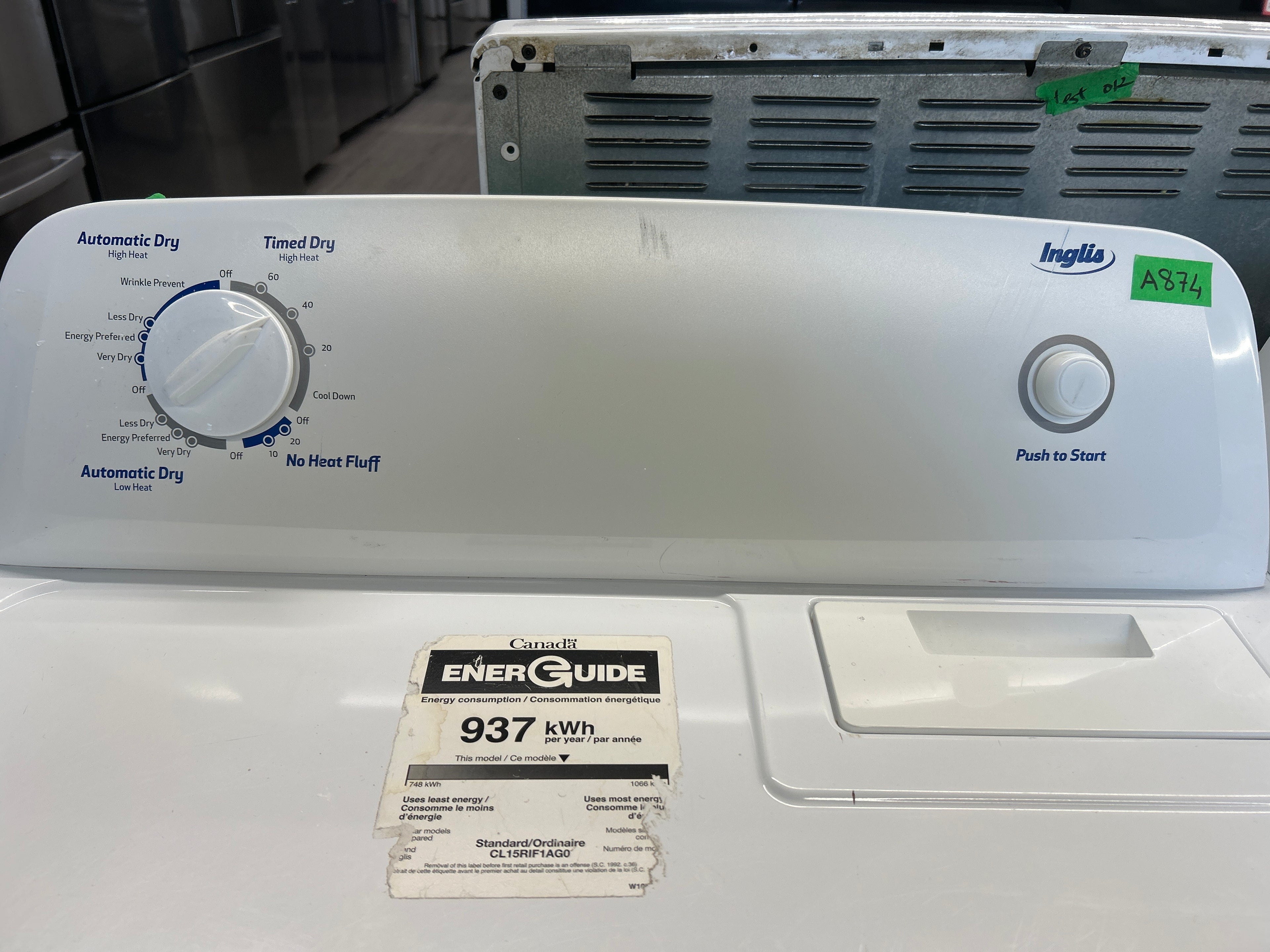 Inglis 27" Top Load Washer/Dryer Set