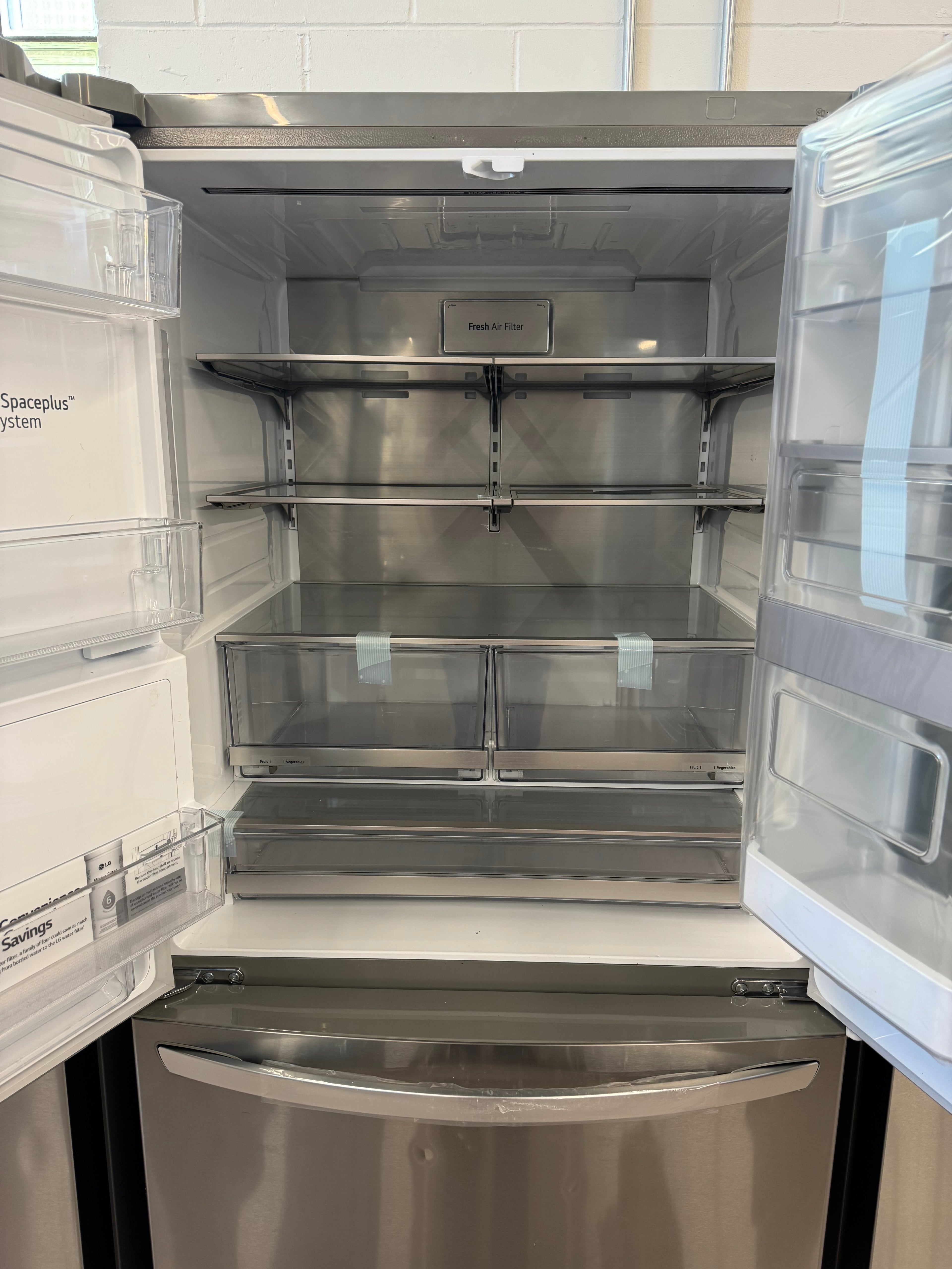NEW - LG 36” French Door-in-Door InstaView with Craft Ice Maker Fridge - LRFVS3006S (1 YEAR MANUFACTURER WARRANTY)
