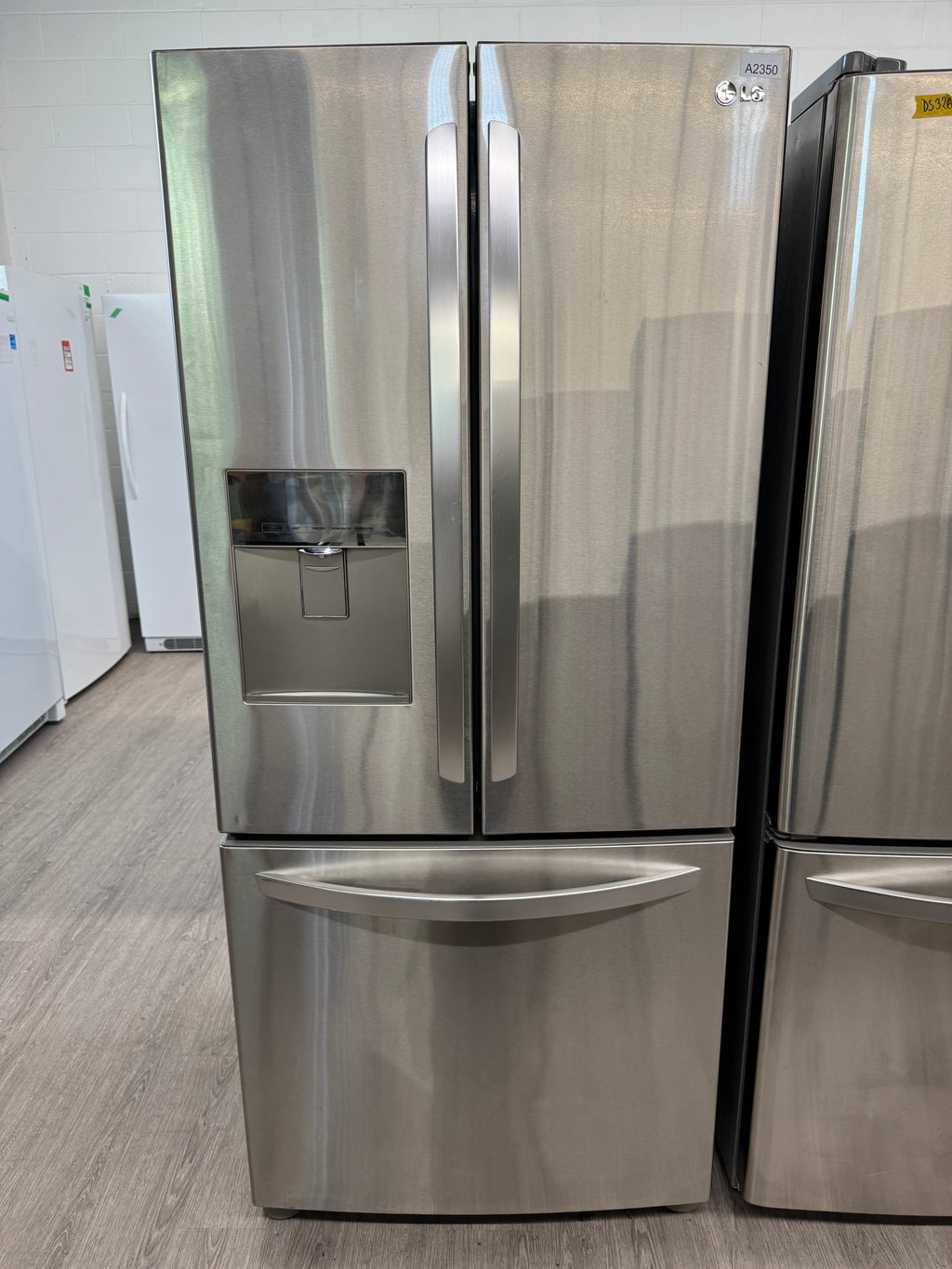 LG 30” Counter Depth French Door Refrigerator with Water Dispenser - LFD20786ST