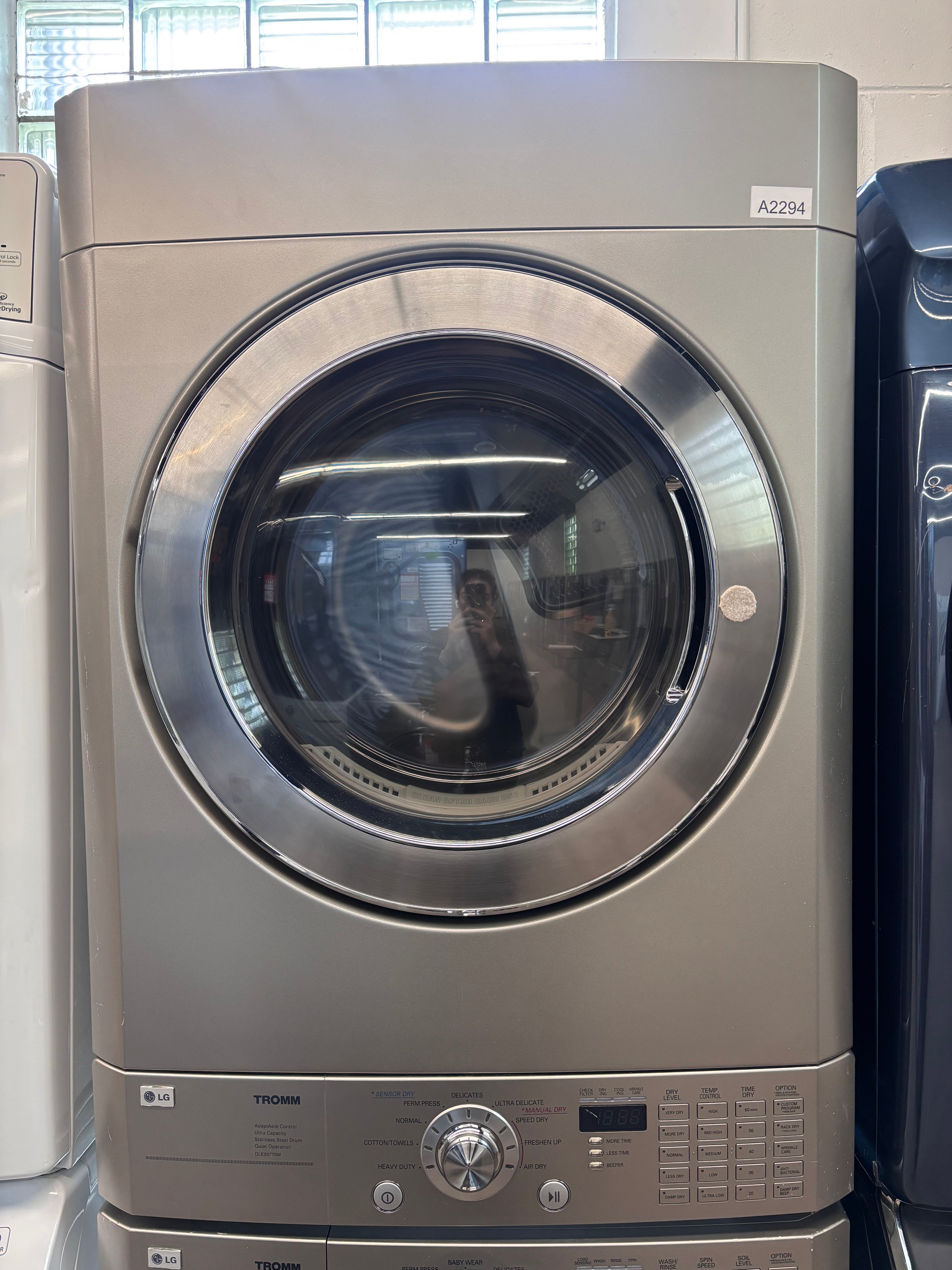 LG 27” Front Load Washer & Dryer Set (WM2496HSM & DLE9577SM)