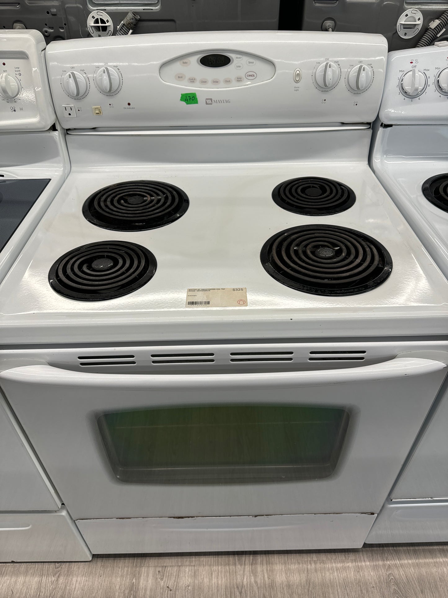 Maytag 30" Freestanding Coil Top Range - MER5555RCW