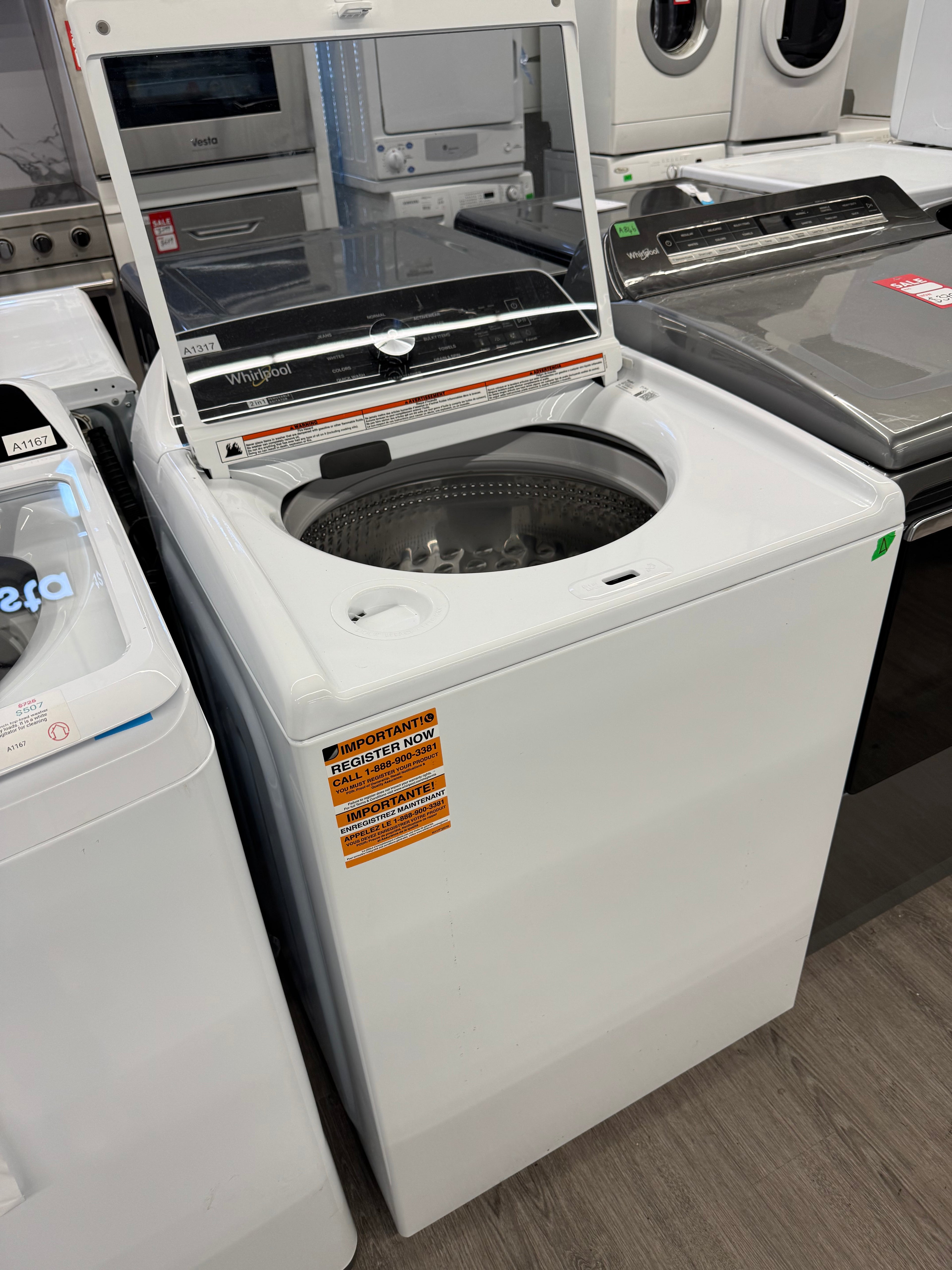 Whirlpool 27” Top Load Washer - WTW5057LW1
