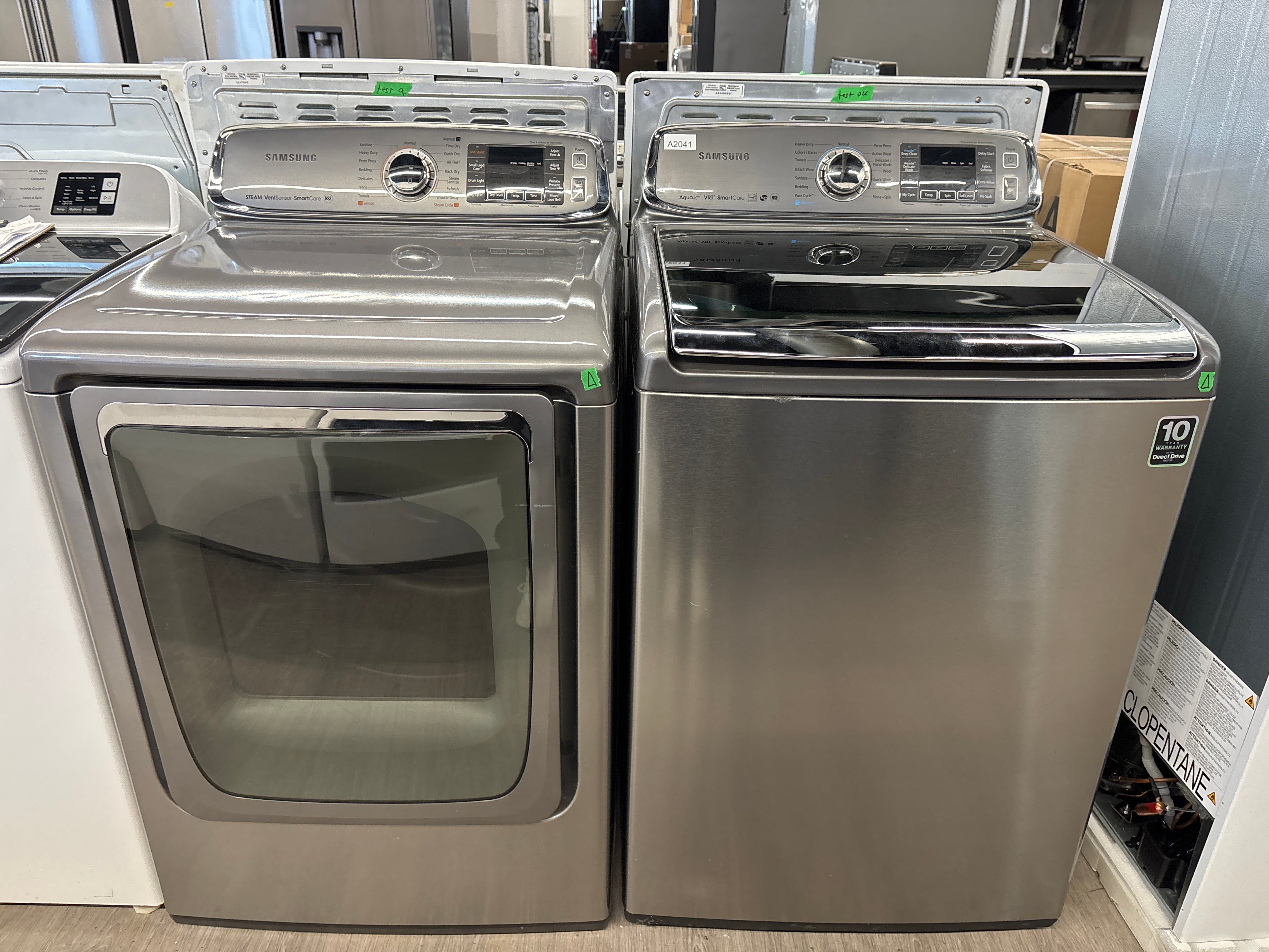 Samsung 27” Top Load Washer & Dryer Set