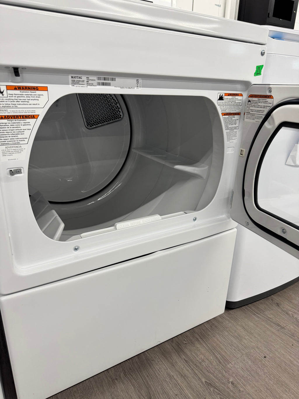 OPEN BOX - Maytag 27” Front Load Dryer - YMEDP586GW0