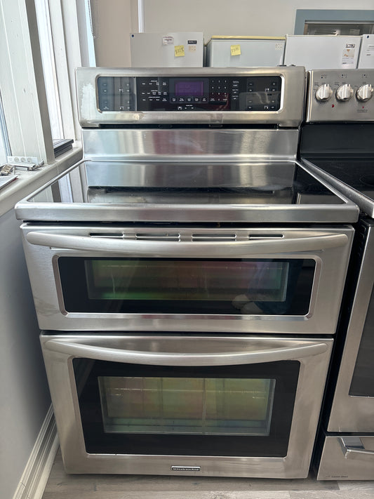 KitchenAid 30” Freestanding Double Oven Range