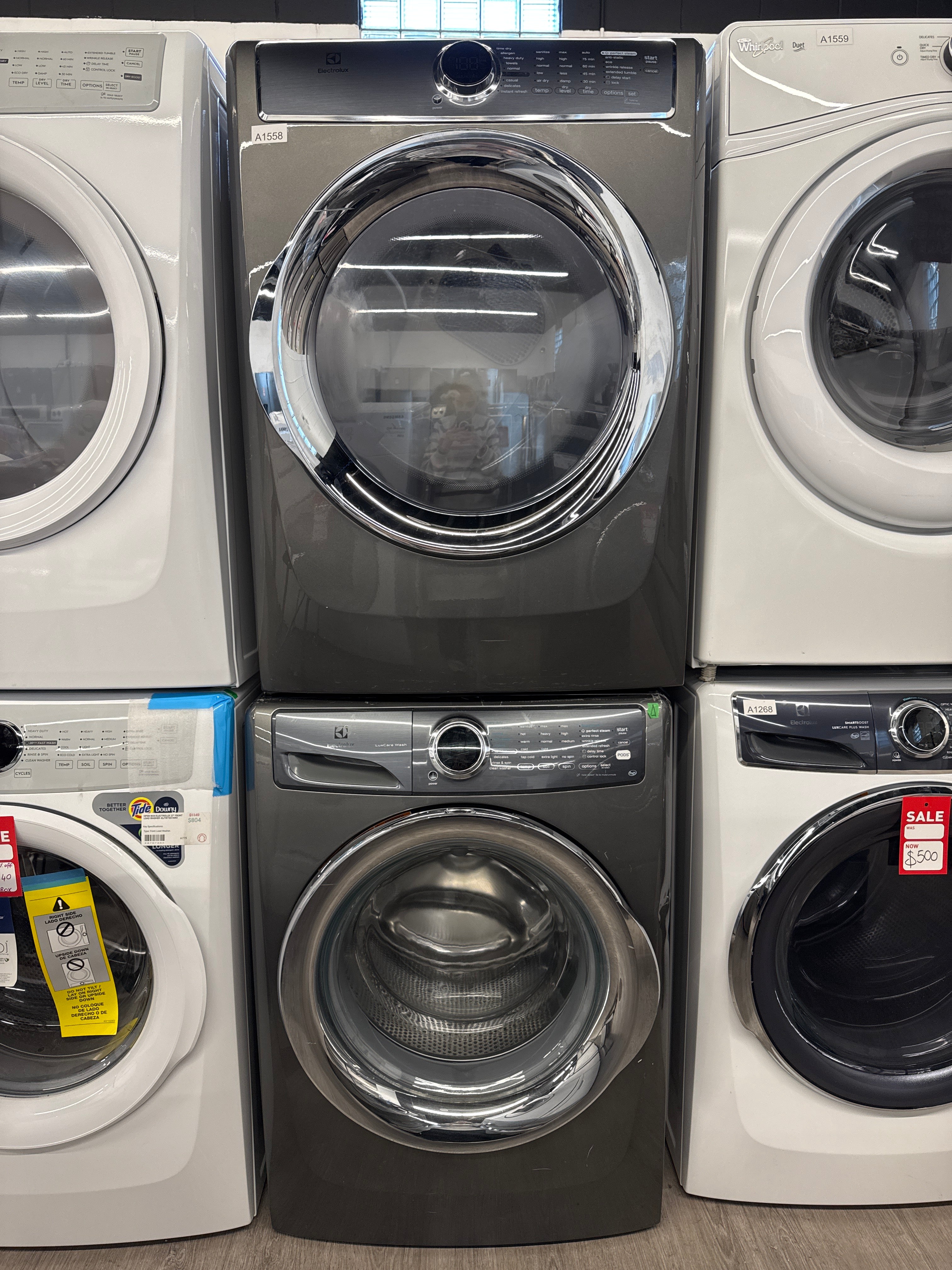 Electrolux 27” Front Load Washer & Dryer Set - (EFLS527UTT0 & EFMC617STT0)